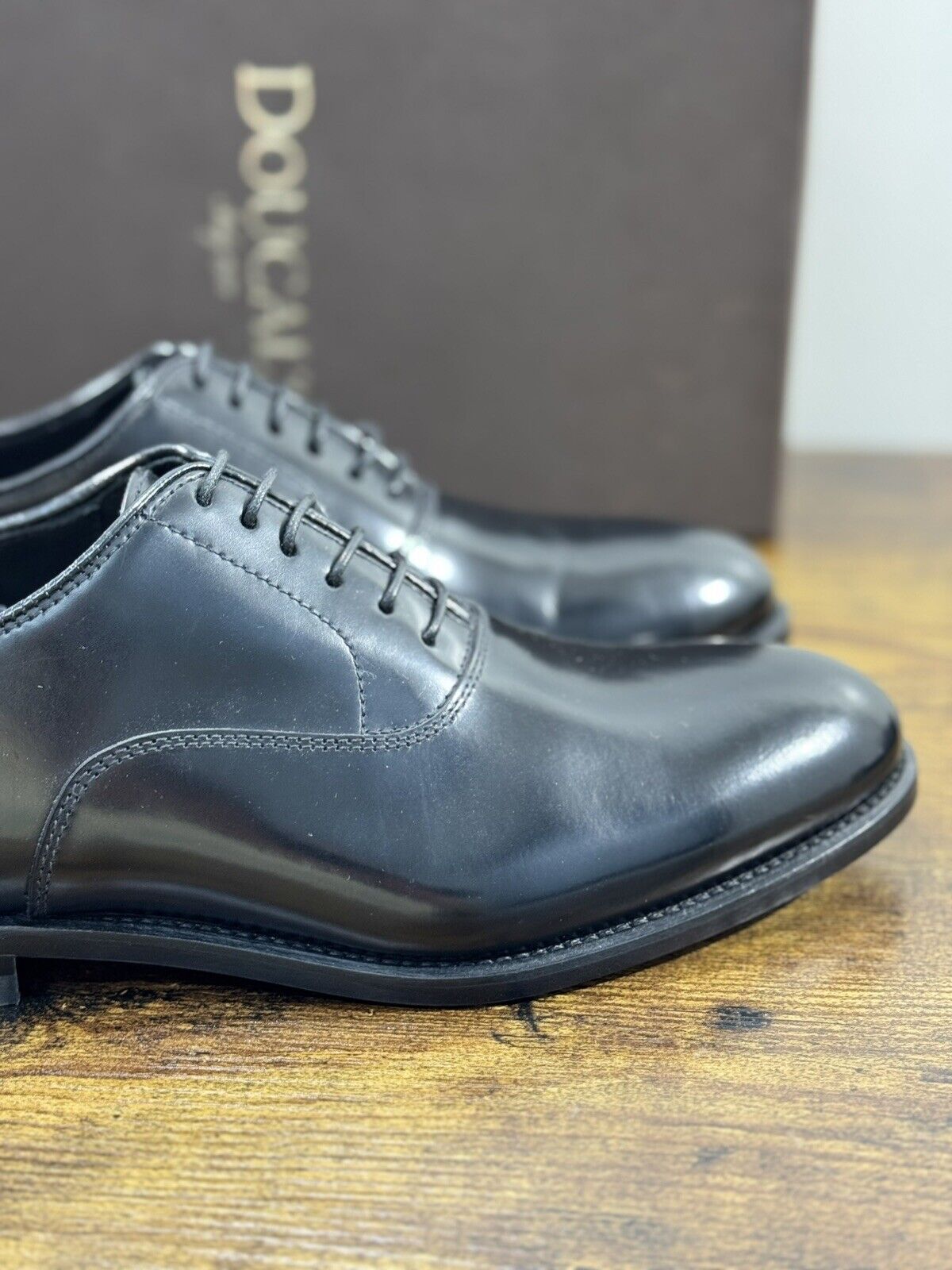 Doucal’s Scarpa Uomo Derby Oxford Pelle Nero  Luxury Men Doucal’s Shoes 41