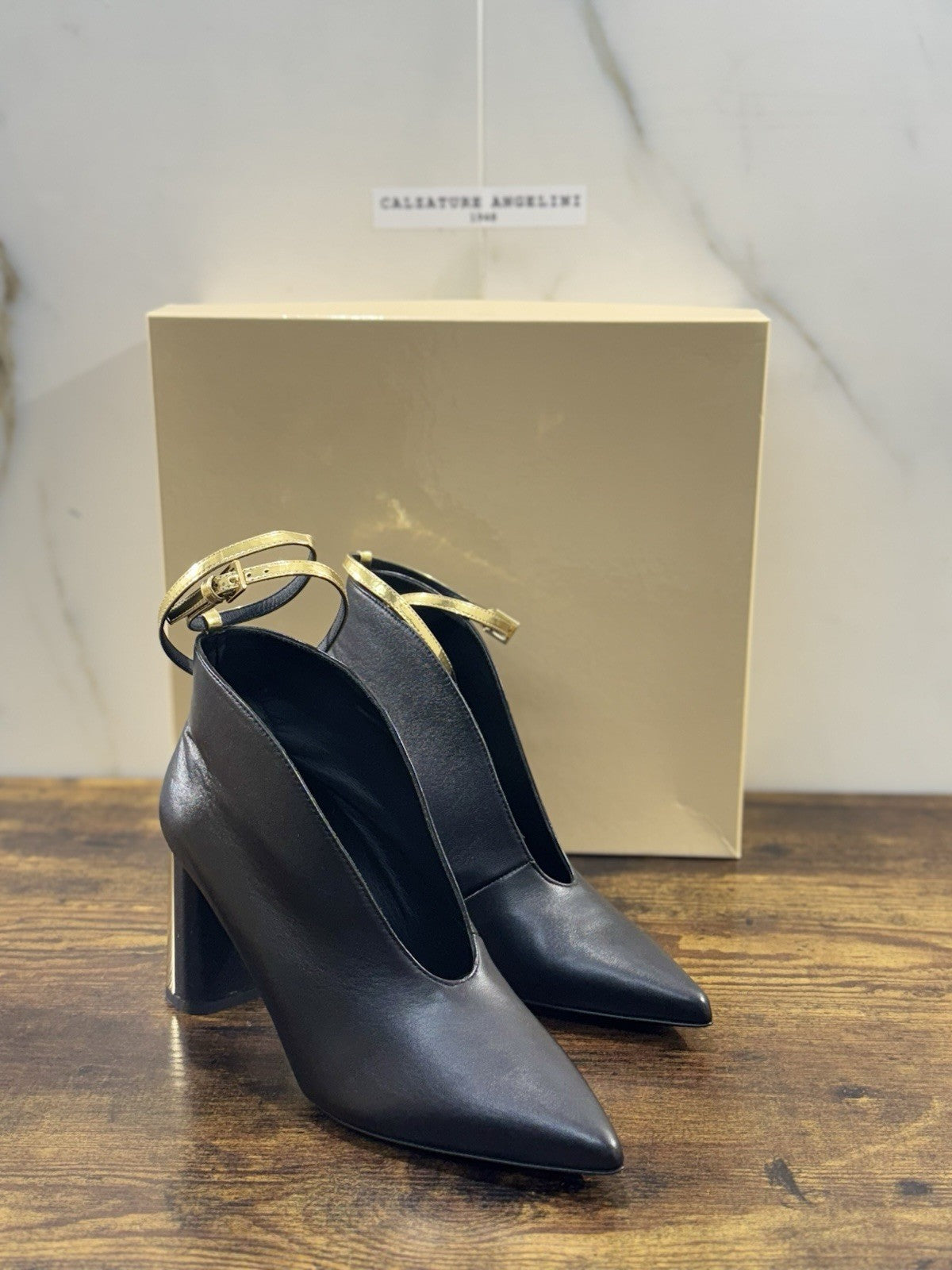 Ninalilou Stivaletto Donna Pelle Nero Con Tacco Luxury Boot 40