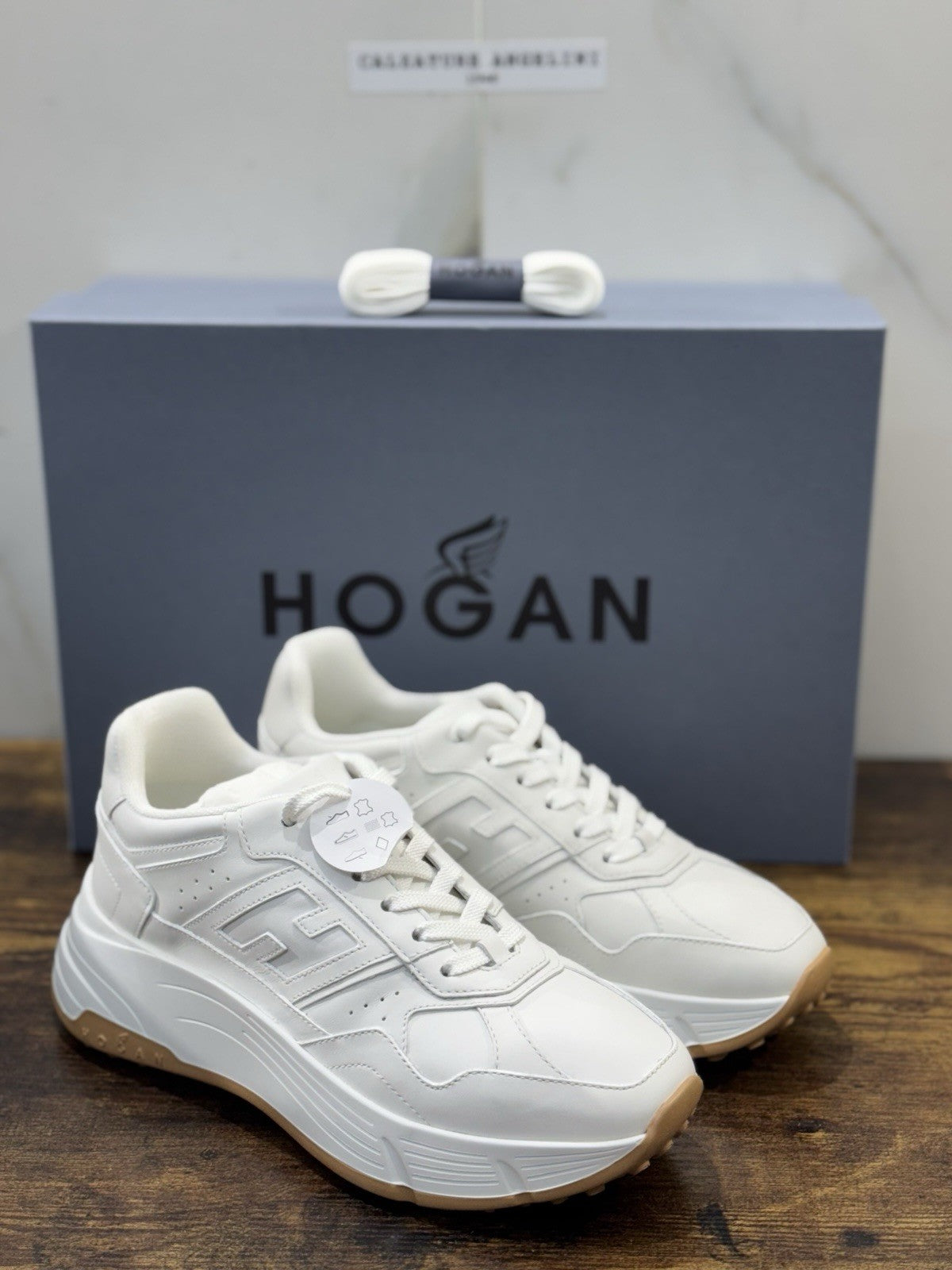 Hogan H669 Sneaker Pelle Bianca Memory Foam Scarpa Hogan Donna 37