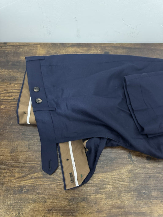 Berwich Pantalone Barber Blu  Flanella Light Uomo 54