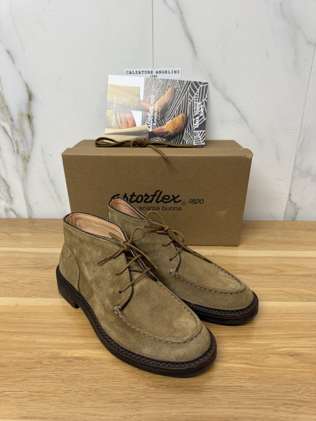 Astorflex Deukeflex Suede Whiskey Top Quality Italy Uomo 43