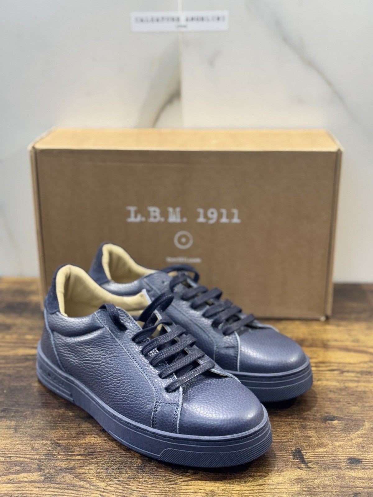 L.B.M 1911 Sneaker Pelle Blu Casual Scarpa Uomo 40