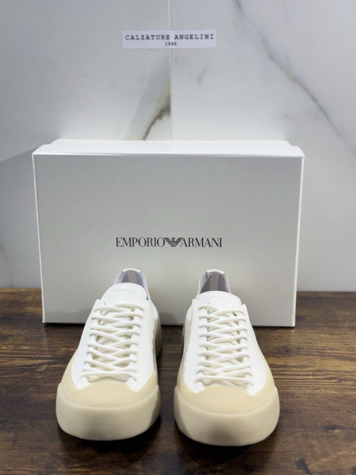 Emporio Armani Sneaker Donna Pelle White  Cusual Armani Woman Sneaker 36