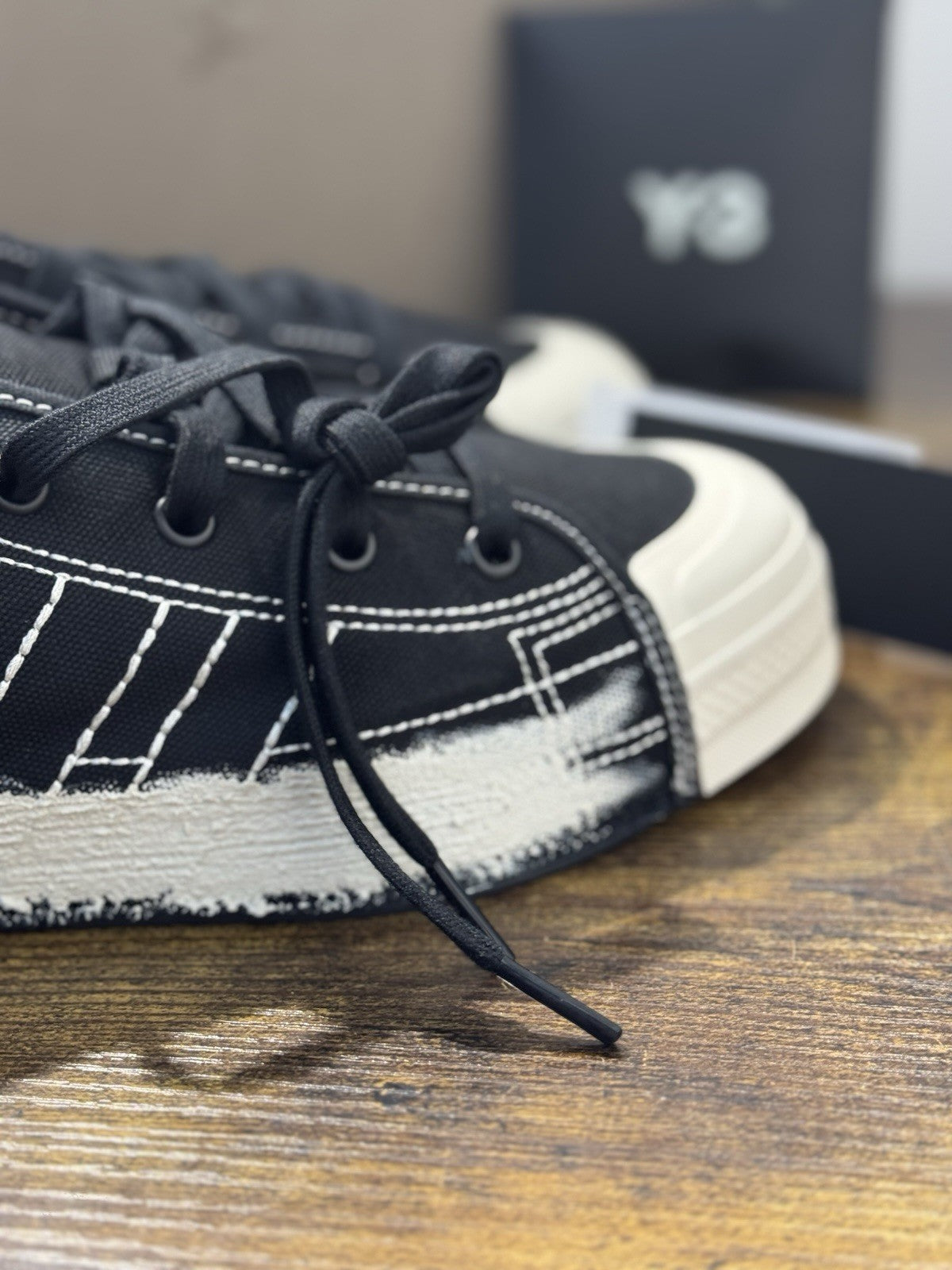 Y-3 Stan Smith Sneaker Nizza Low Nero  Casual Luxury Yohji Yamamoto Uomo 41.5