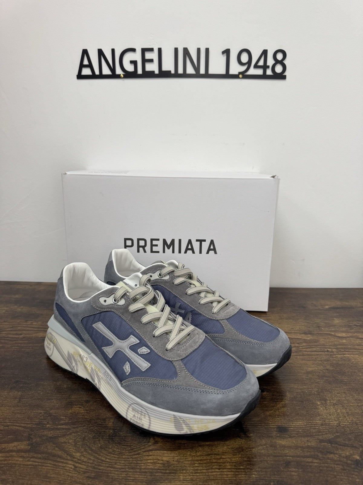 Premiata Moerun Sneaker Suede Blu  Casual Premiata Uomo 43