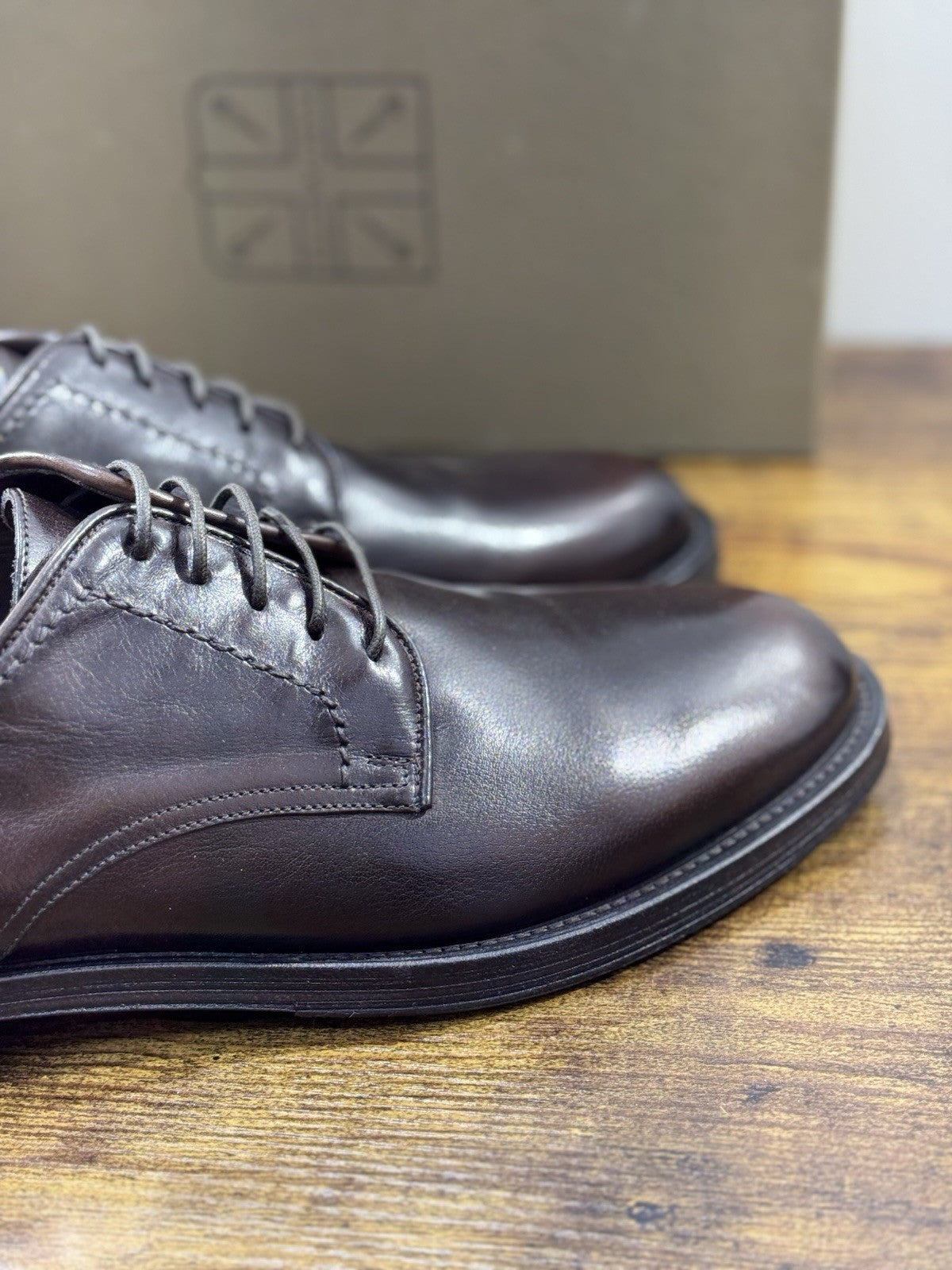 Pantanetti Derby Uomo Pelle Tabacco Casual Luxury Men Shoe 43