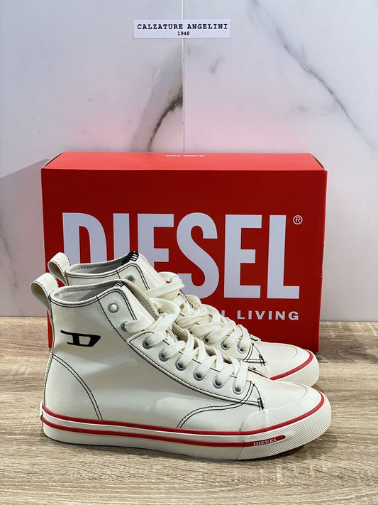 Diesel Sneaker donna S- A thos Mid W Bianca Casual Hi top Sneaker Diesel 40.5