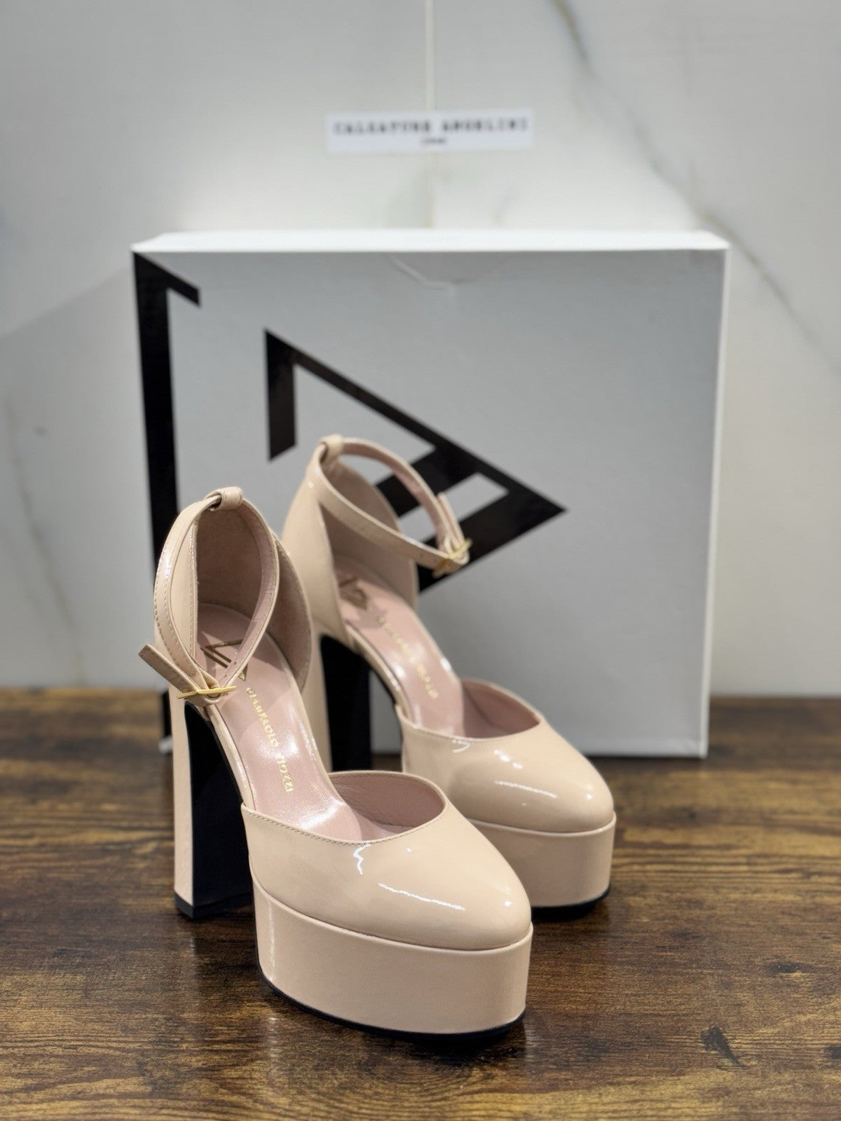 Giampaolo Viozzi Mary Jane Platform   Donna     Con Tacco Made In Italy 37