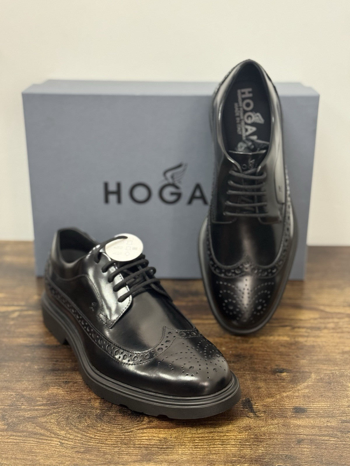 Hogan Derby Pelle Nera  Memory Foam Hogan Business Uomo 40