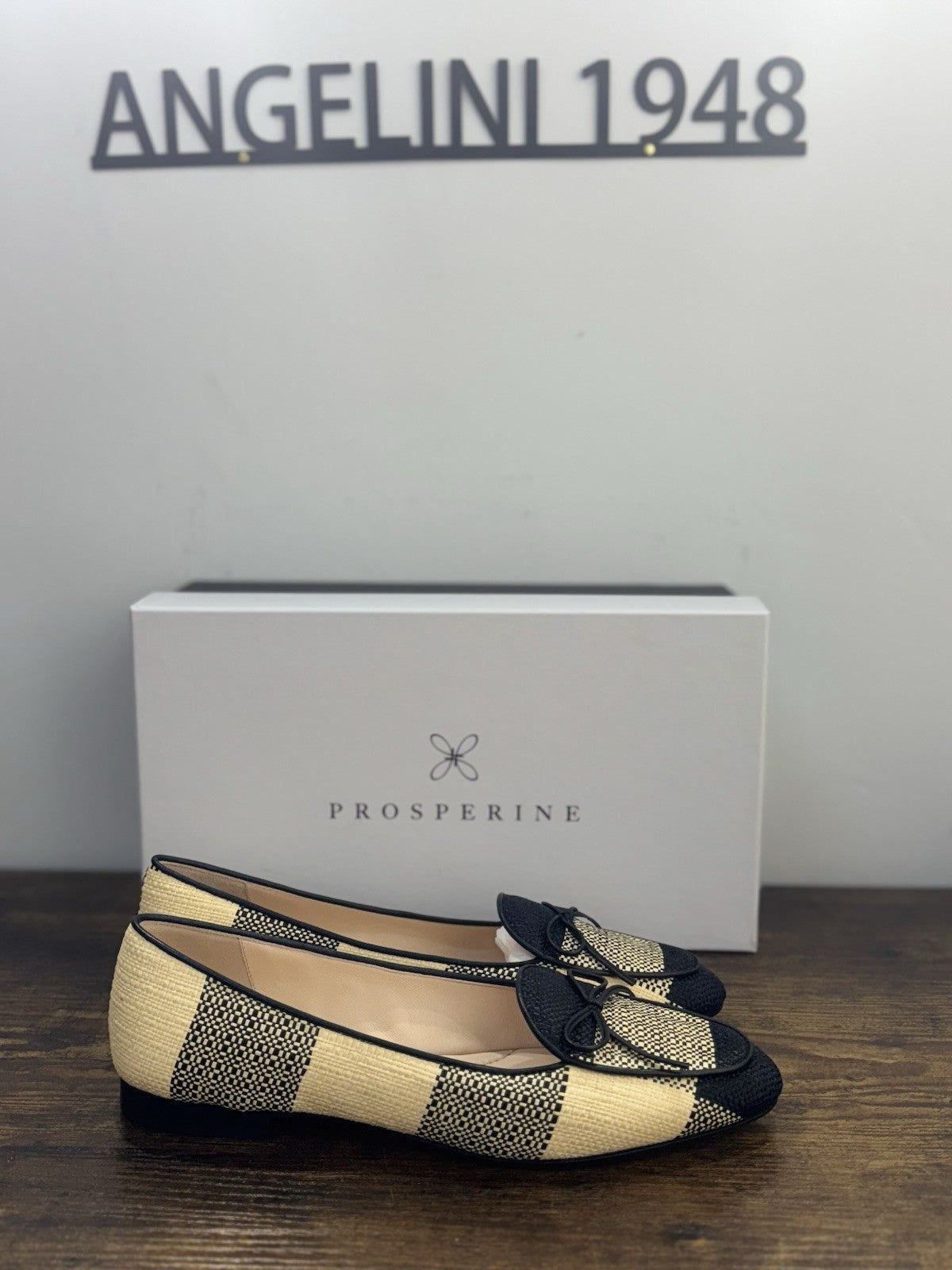 Prosperine Mocassino In Raffia Nero Beige   Casual Flat Shoes Donna 38.5