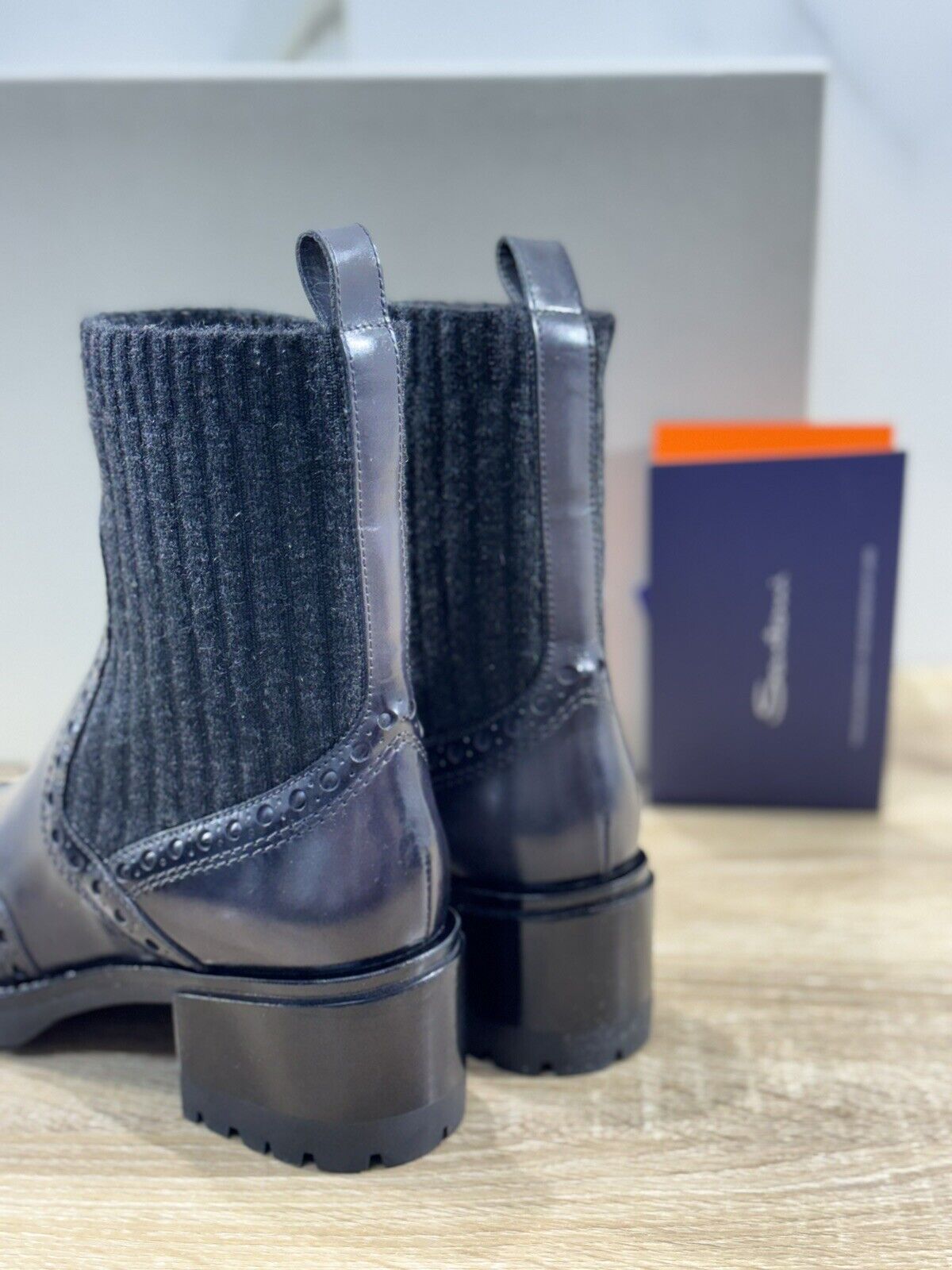 Santoni Chelsea Boot  Donna In Pelle Grey   Luxury Woman Boot Santoni 35.5