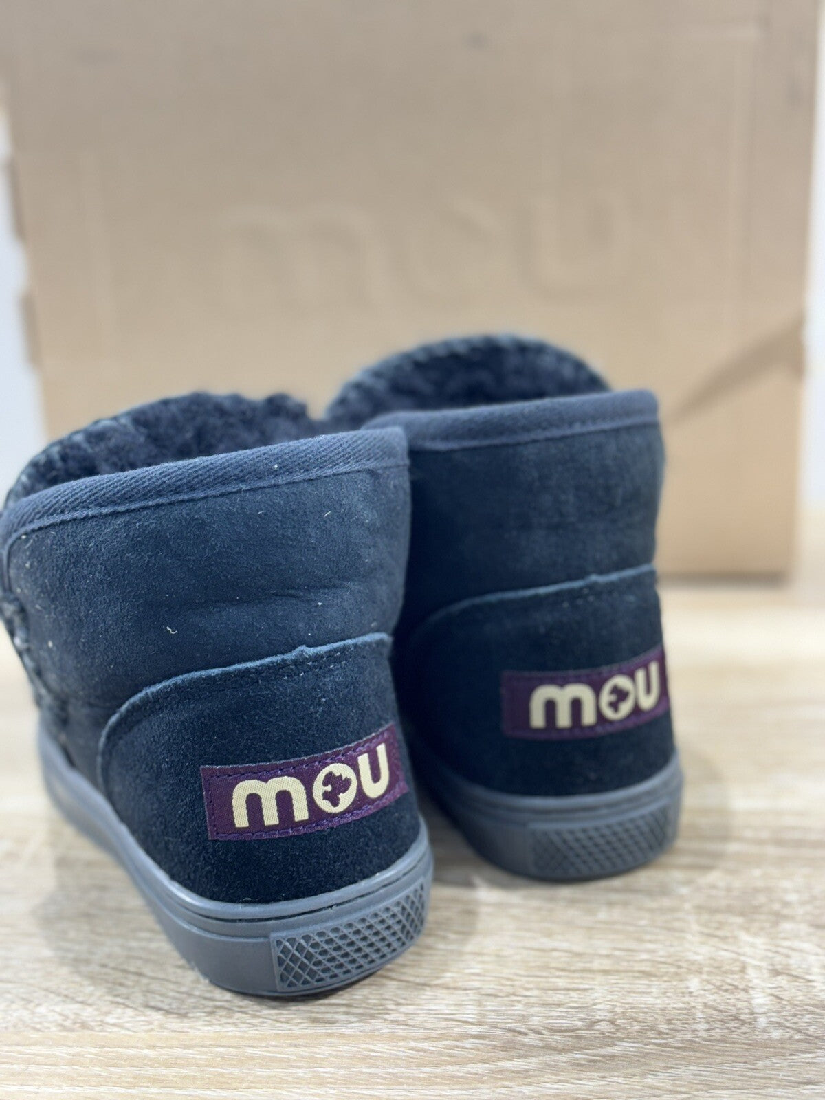 Mou Eskimo Sneaker Kid Suede Nero Bambina 30