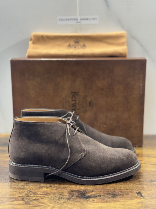 Berwick 1707 Polacchino Testa Moro Suede Fondo Vibram Uomo 41
