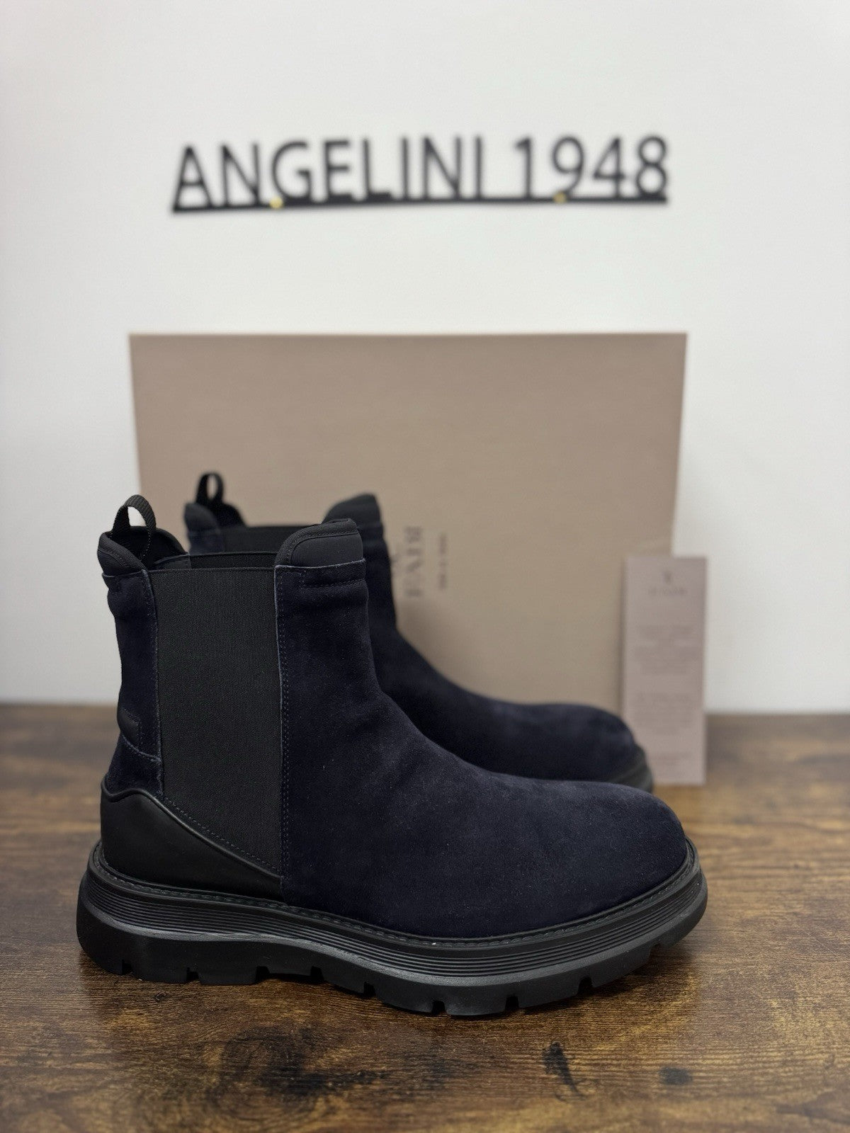 Fabi Chelsea Boot Suede Blu  Extra Light Casual Fabi Uomo 41.5