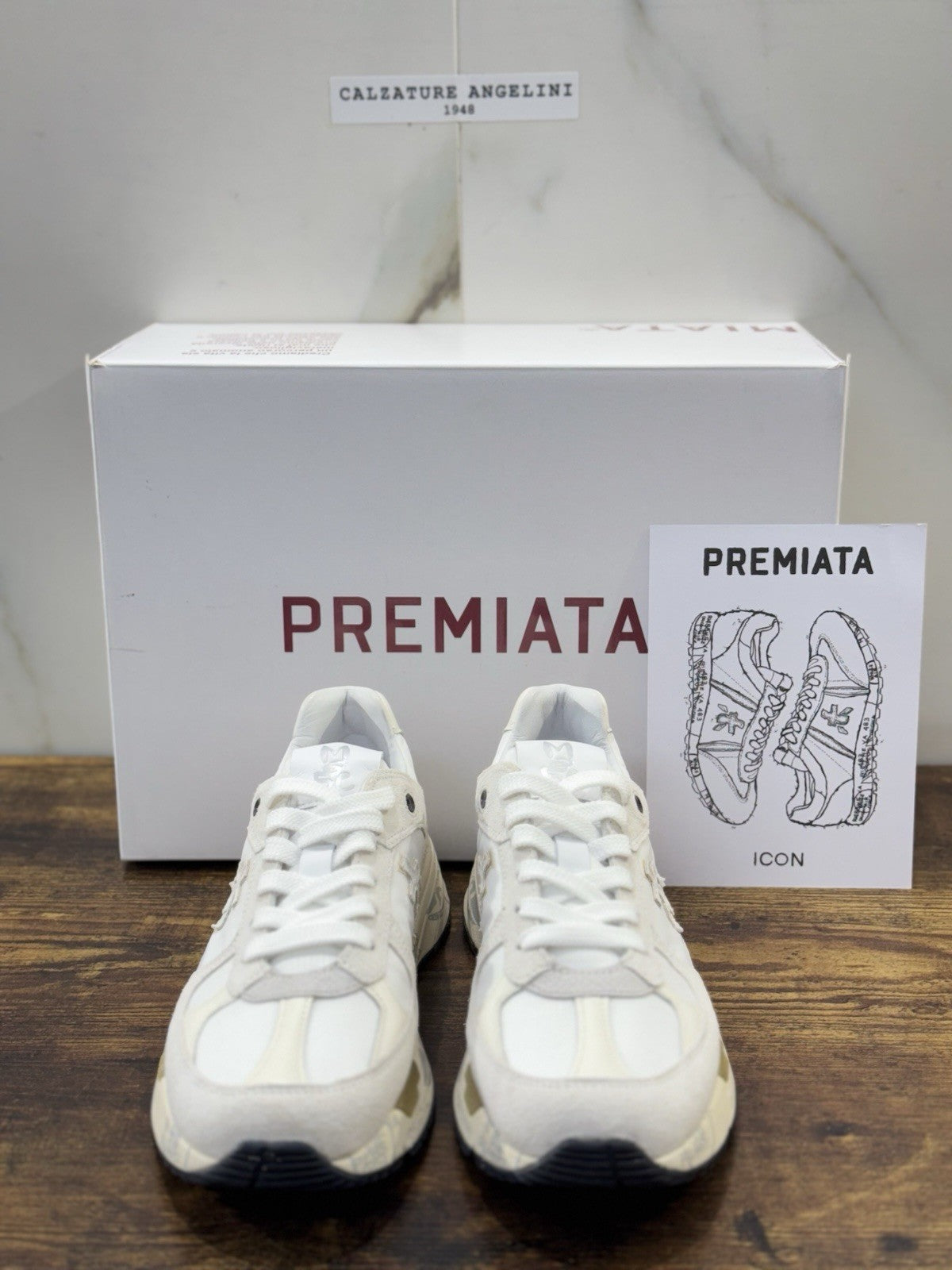 Premiata Sneaker Mased 7823    Pelle Bianca Casual Premiata Scarpa Donna 36