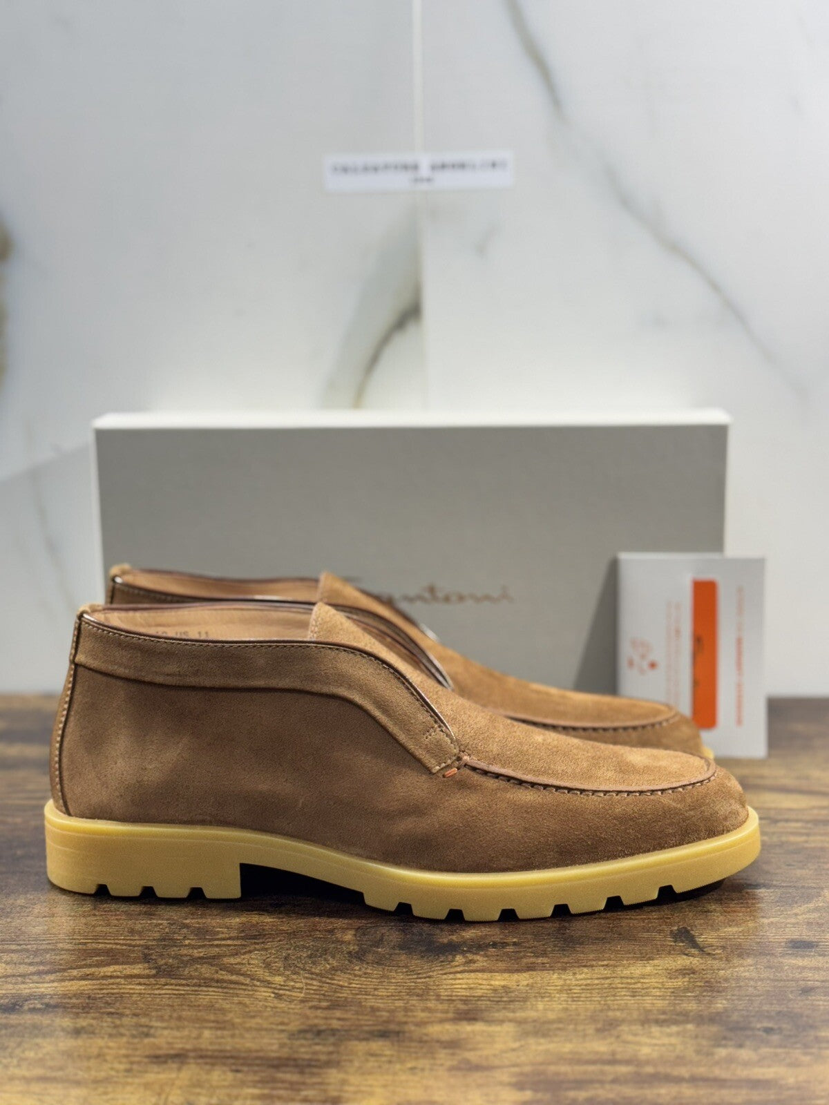 Santoni Scarpa Uomo Polacchino    Pelle  Open  Walk  Luxury Men Santoni 10