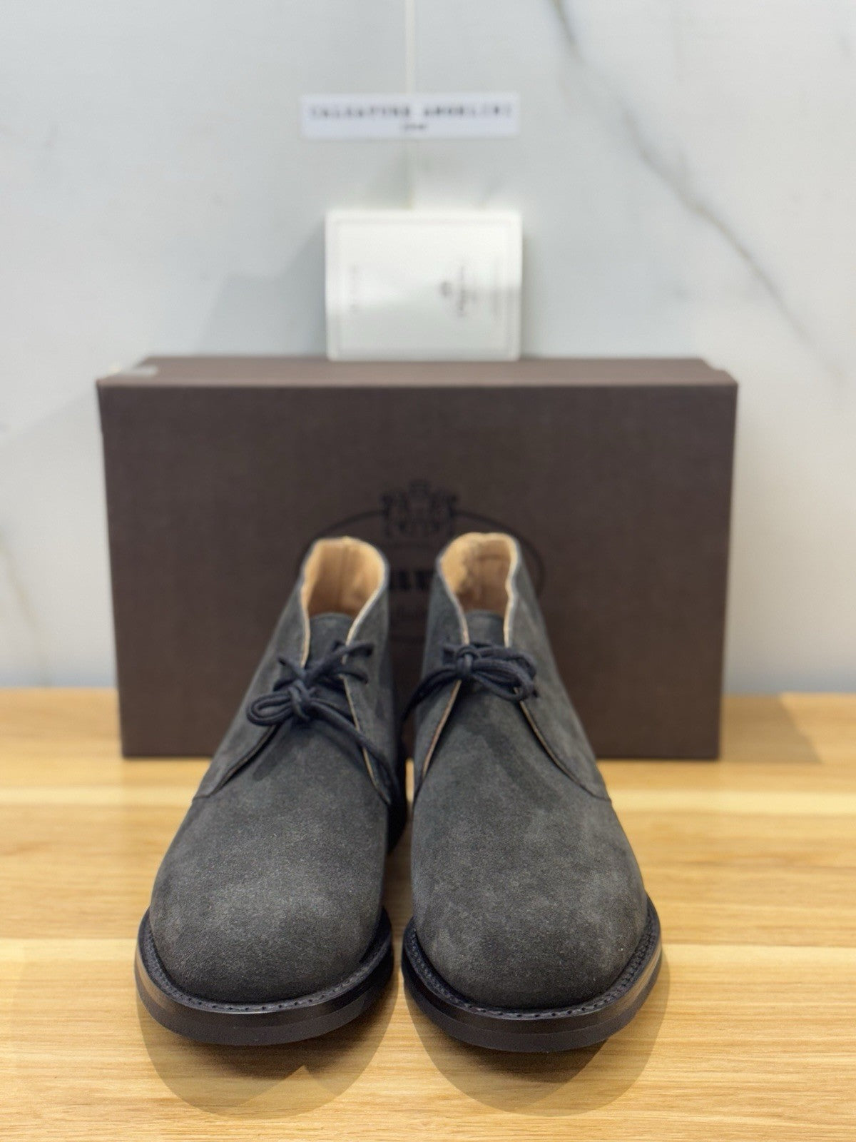 Church’s Ryder 3 81 Polacchino Suede Hematite Luxury Church’s Uomo 40.5