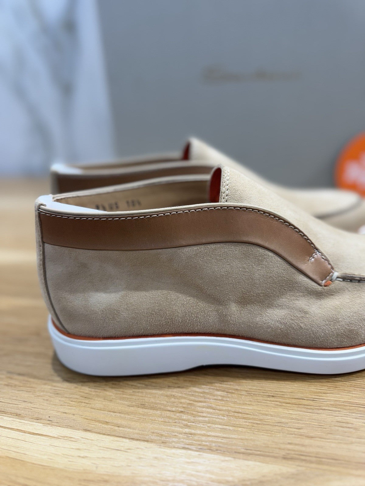 Santoni Polacchino  Summer Walk Suede Beige  Luxury Santoni Scarpe Uomo 43.5