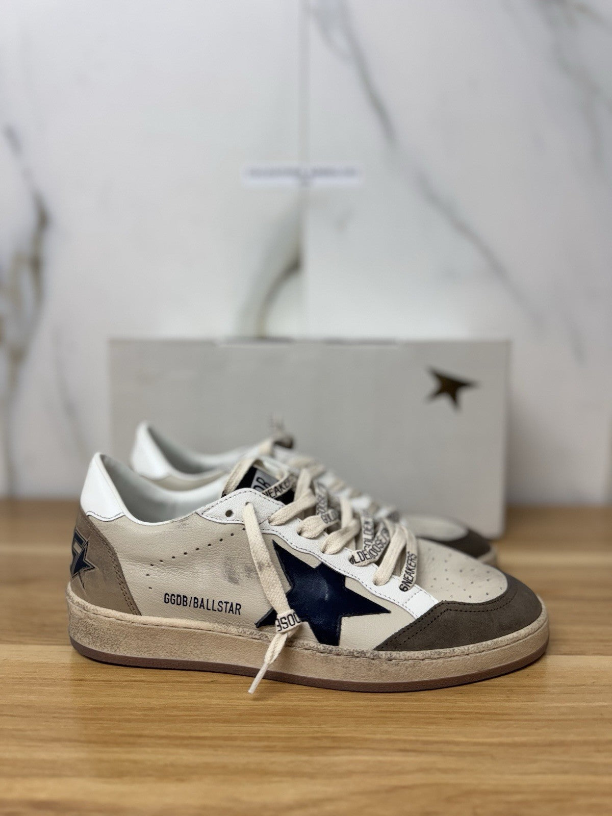 Golden Goose Ball Star Crema Light Green Blu   Luxury Golden Goose Uomo 44