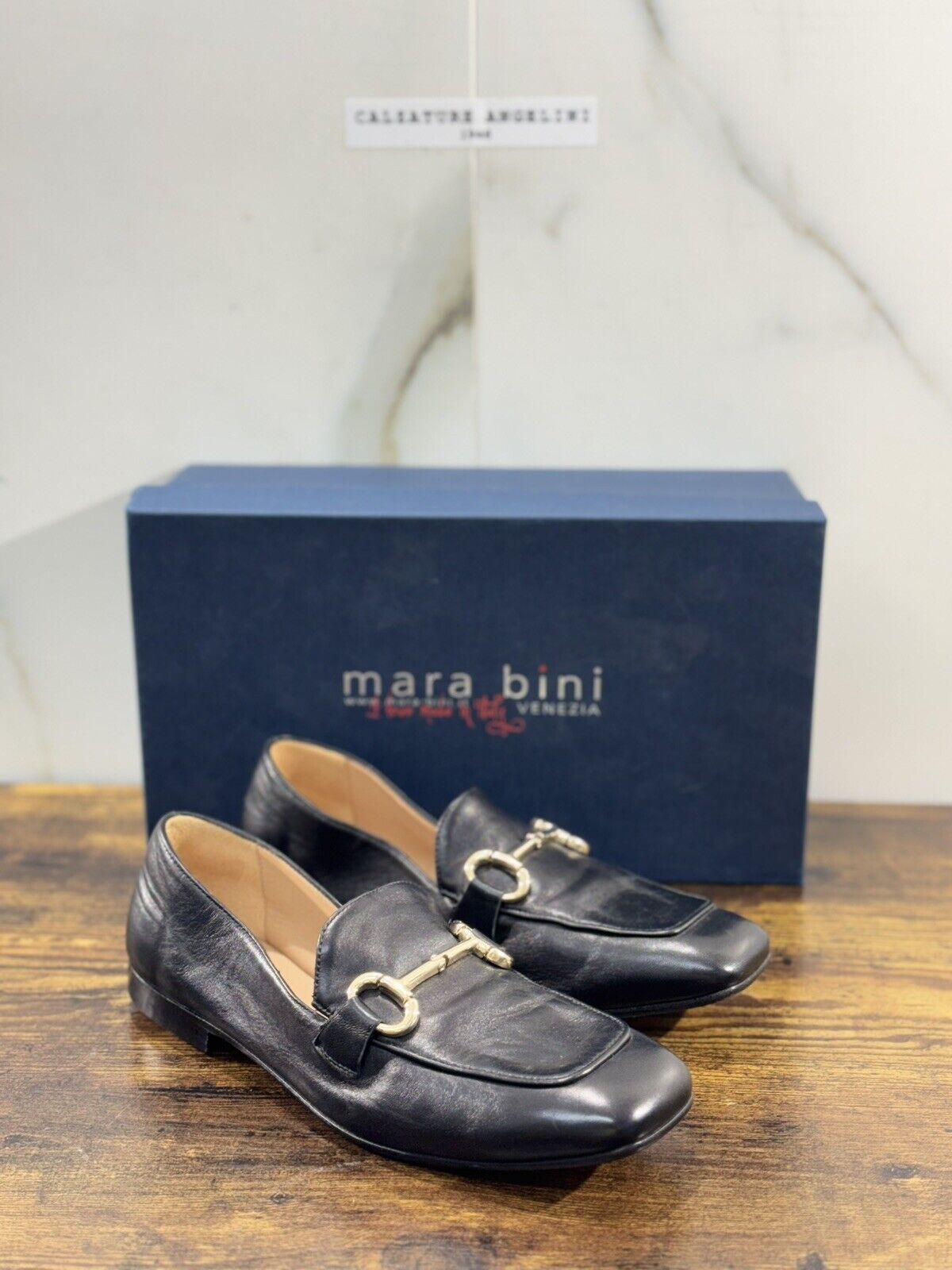 Mara Bini Mocassino  Donna Pelle Nero    Handmade Sacchetto 36