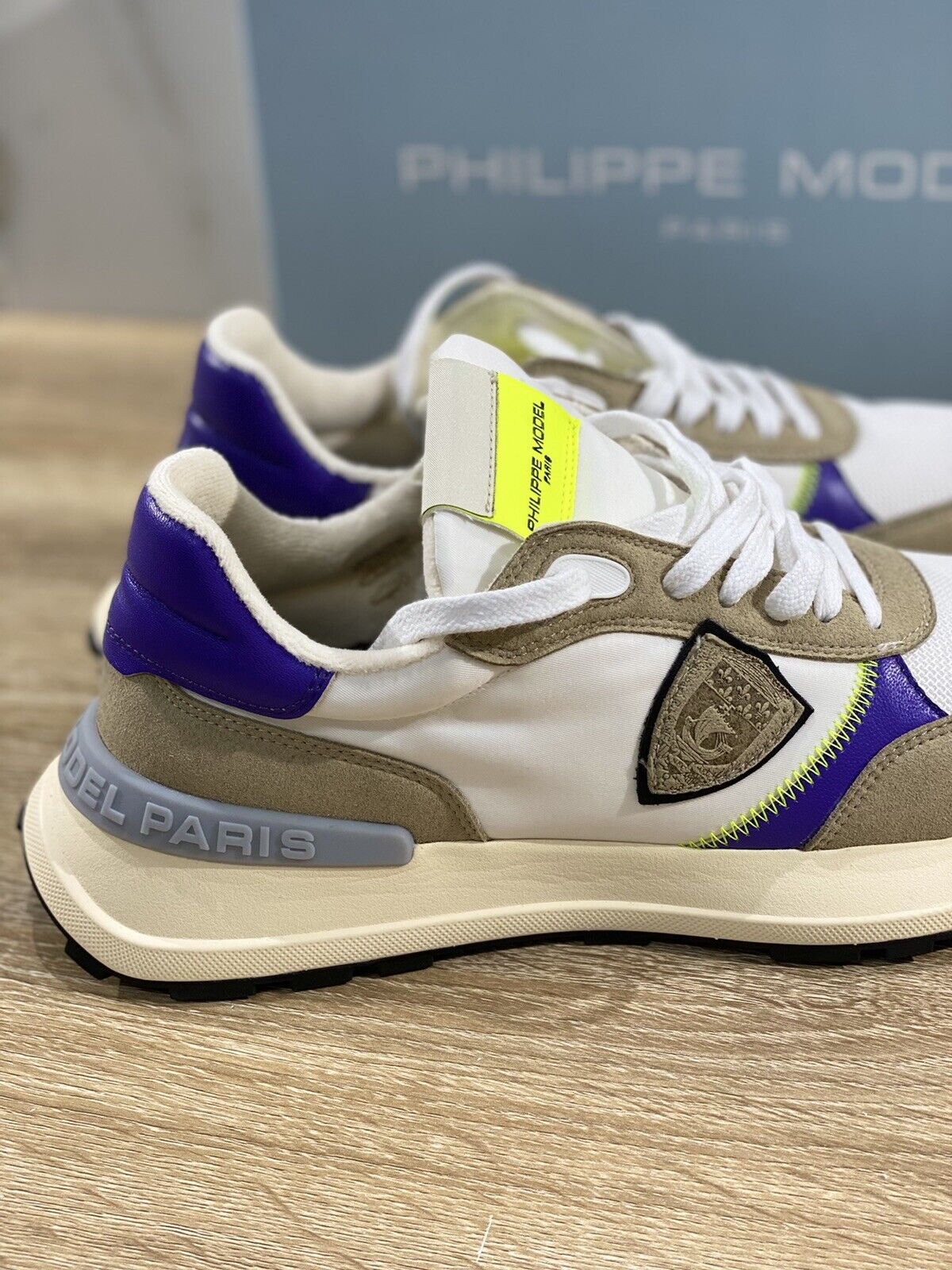 Philippe model paris donna  Antibes Bianca   Violet luxury sneaker Donna 37