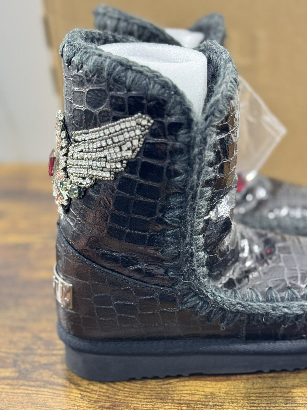 Mou eskimo 24 Grigio Stampa Cocco Nero   Casual Mou Woman Boot 36