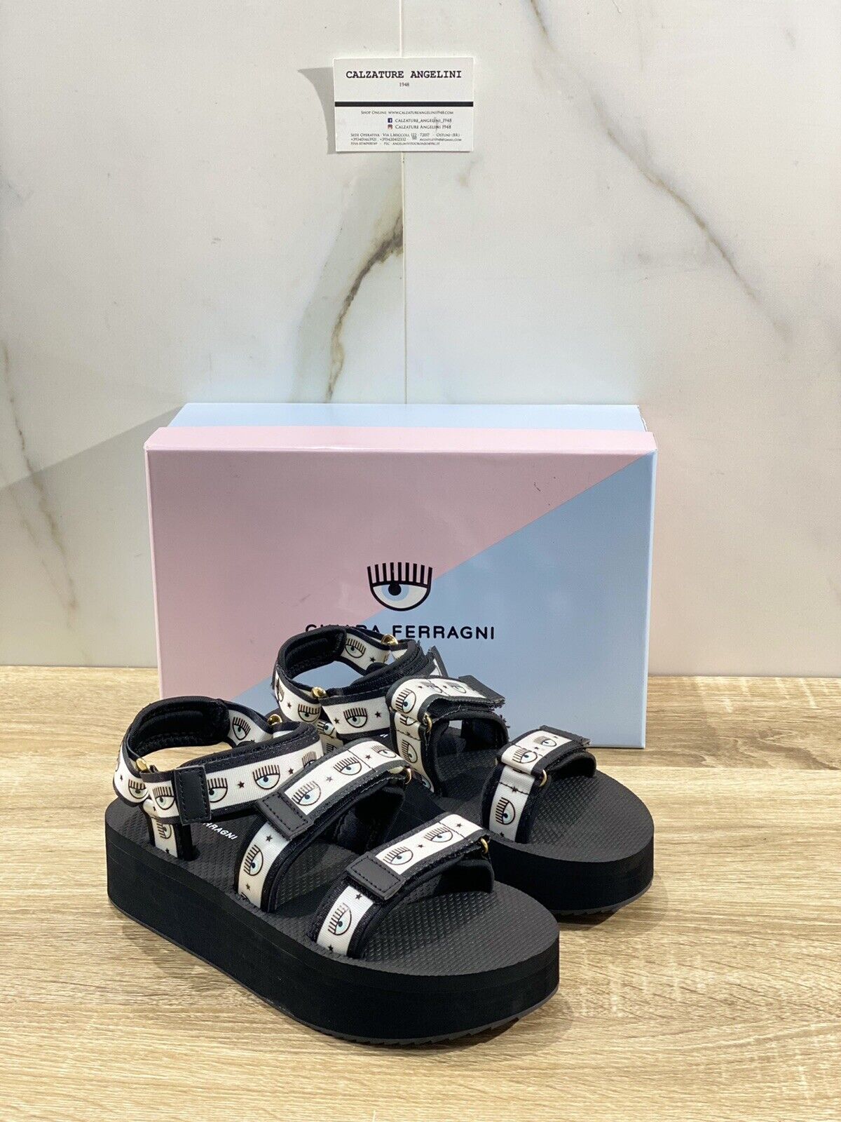 Chiara Ferragni Sandalo donna double strap logo mania 41