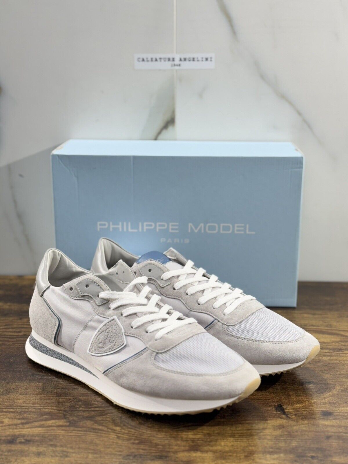 Philippe Model Tropez  Mondial Pop low man mondial sneaker Grigia 45