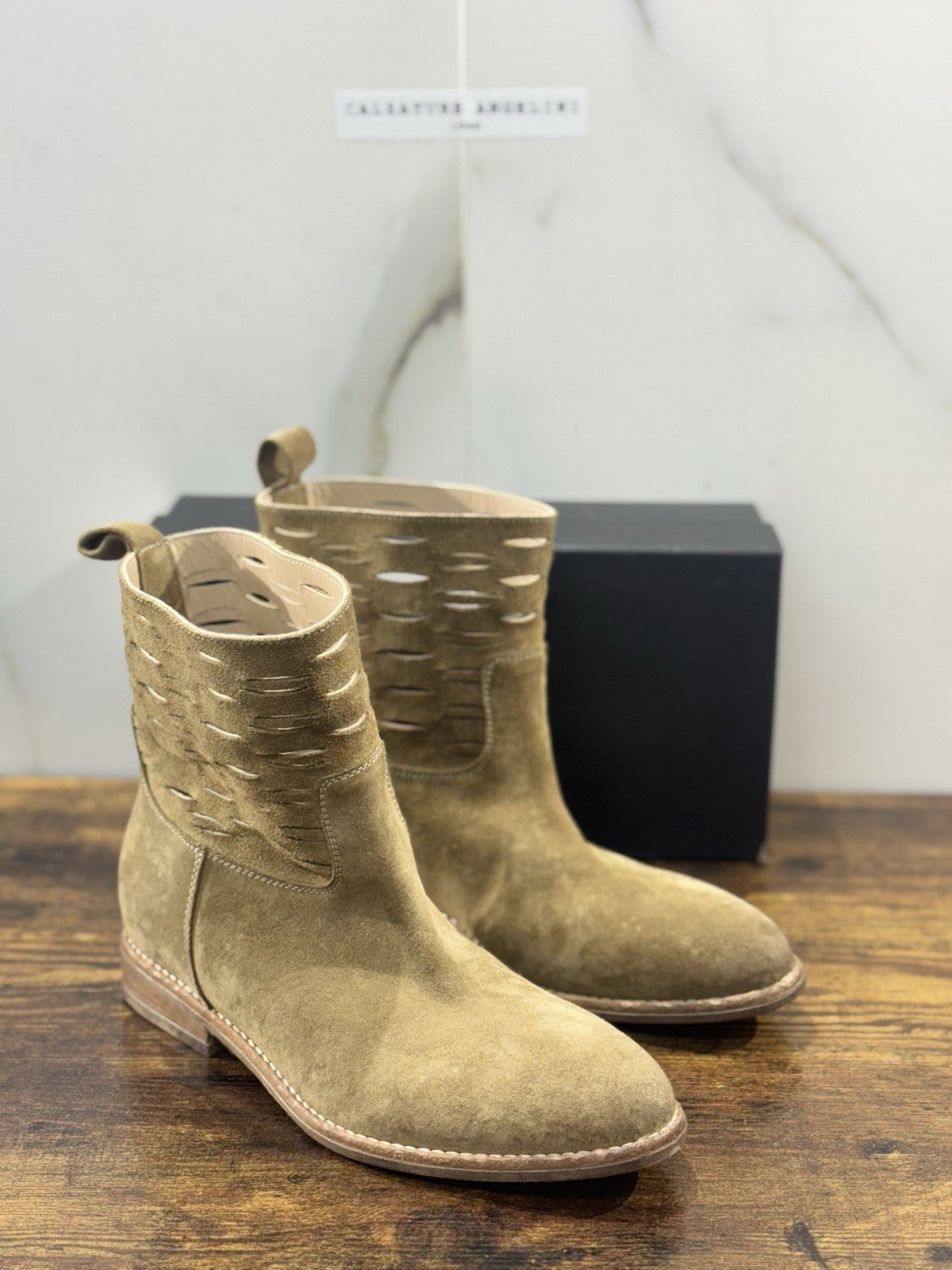 Strategia Stivaletto Suede Fango Casual Boot Strategia Donna 40