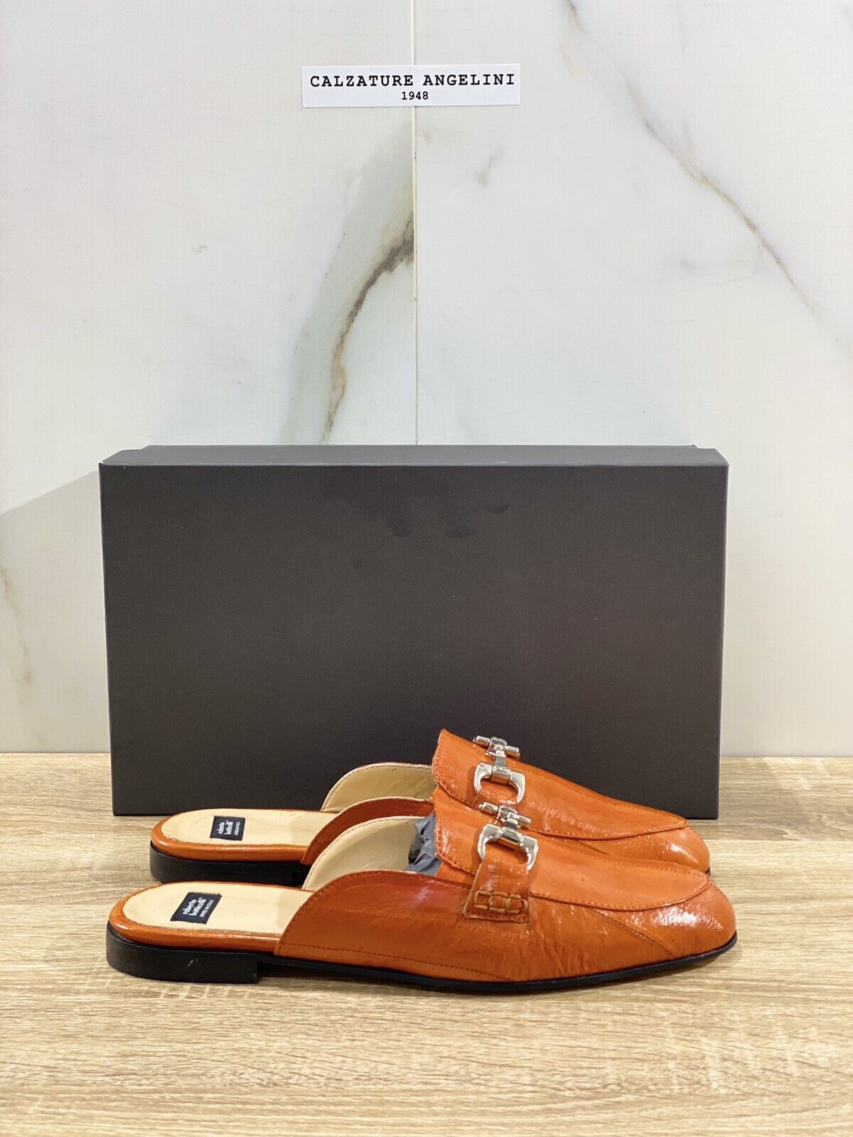 Roberto Botticelli sandalo donna in pelle Arancio Mules  luxury woman 35