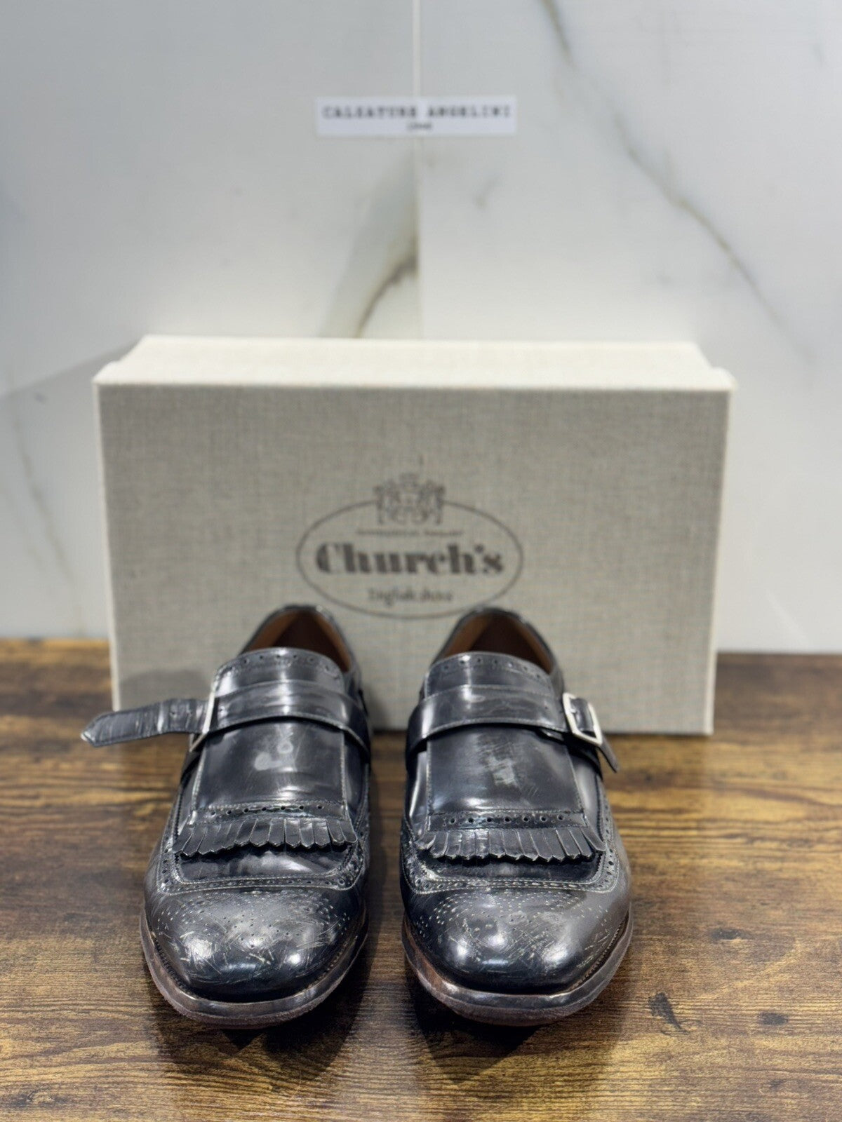 Church’s Shangai Mocassino Uomo Polish Grey  Luxury Icon Men Church’s  40.5