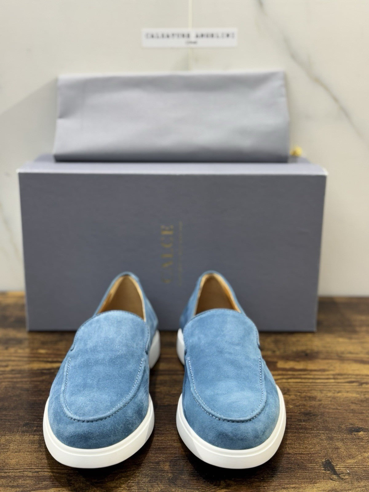 Calce Scarpa Uomo Summer  Walk Suede Jeans  Top Quality Uomo 44