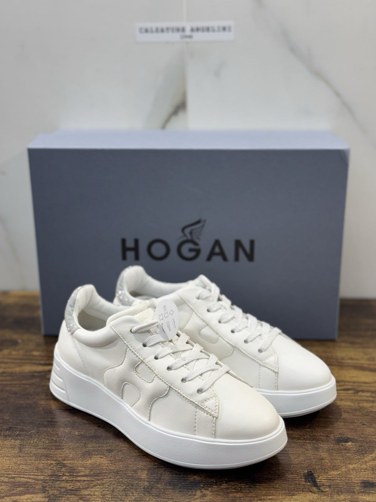 Hogan Rebel H564 Sneaker Pelle Bianca Casual Hogan Donna 35