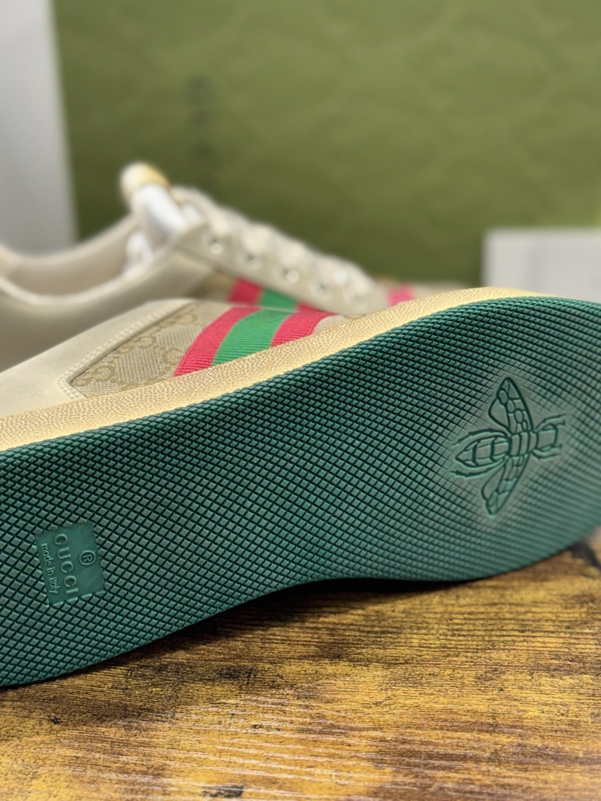 Gucci Screener Sneaker Pelle Rosa Luxury Gucci Shoes Donna 41.5