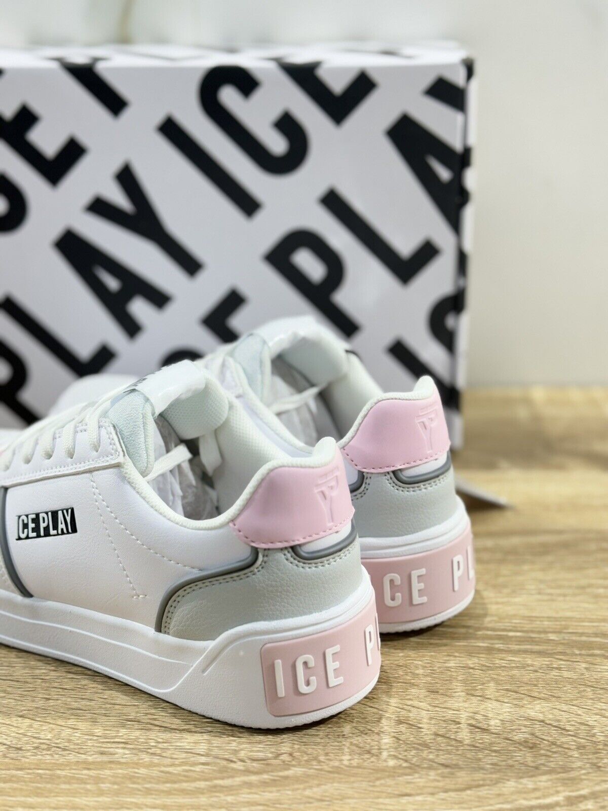 Ice Play Sneaker Donna Bianca Extralight Casual Mesh  Eco Leather 38