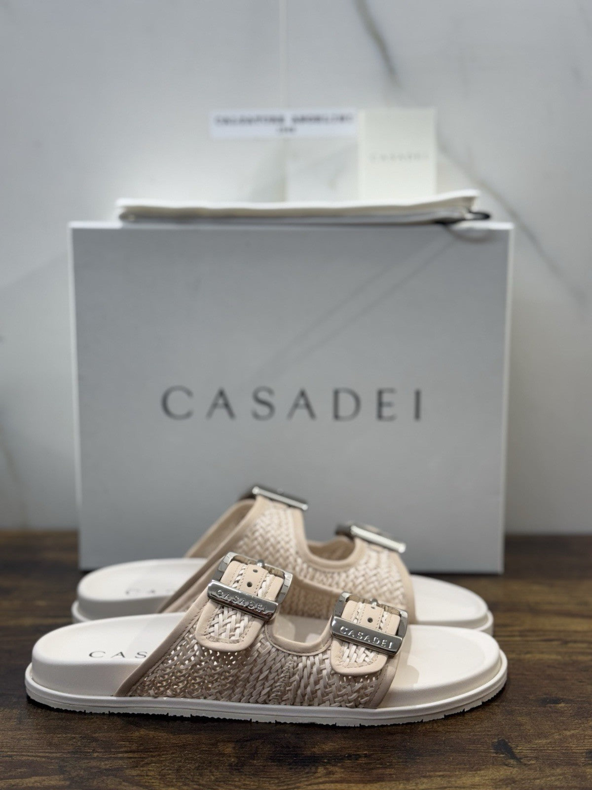 Casadei Sandalo Pelle Intreccio Light Pink    Luxury Casadei Scarpe Donna 39