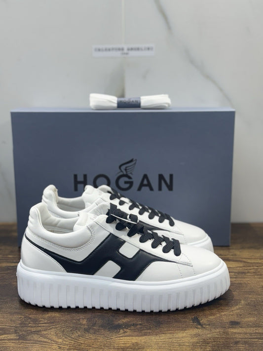 Hogan H-stripes  H Spezzata Pelle Bianca Memory Foam Scarpa Hogan Uomo 42.5