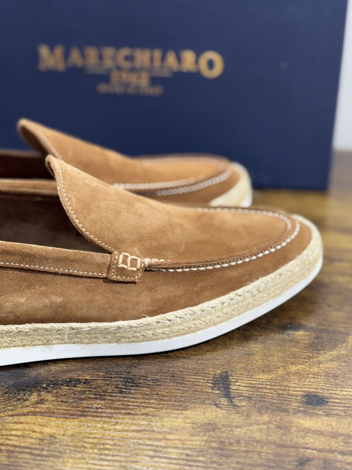 Marechiaro 1962 Mocassino Uomo Summer Icon Suede Terra 41