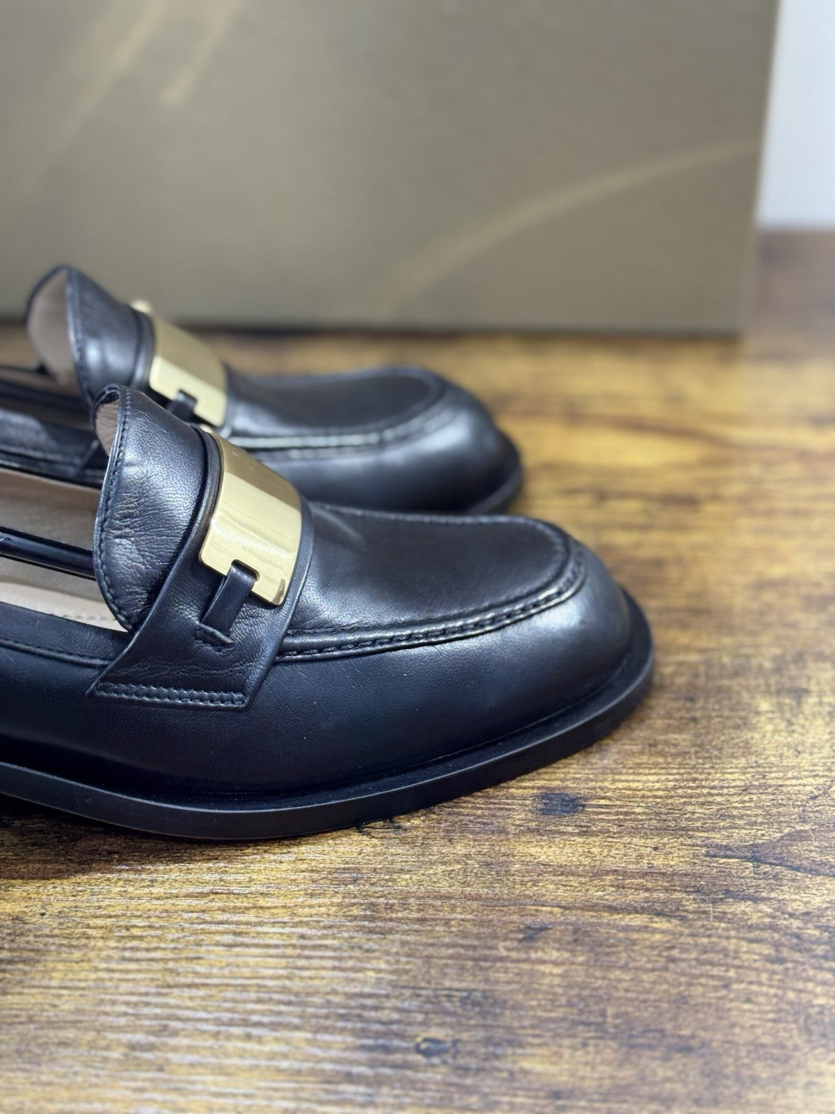 Pomme D’or Mocassino  Pelle Nero Casual Luxury Loafer Donna 41