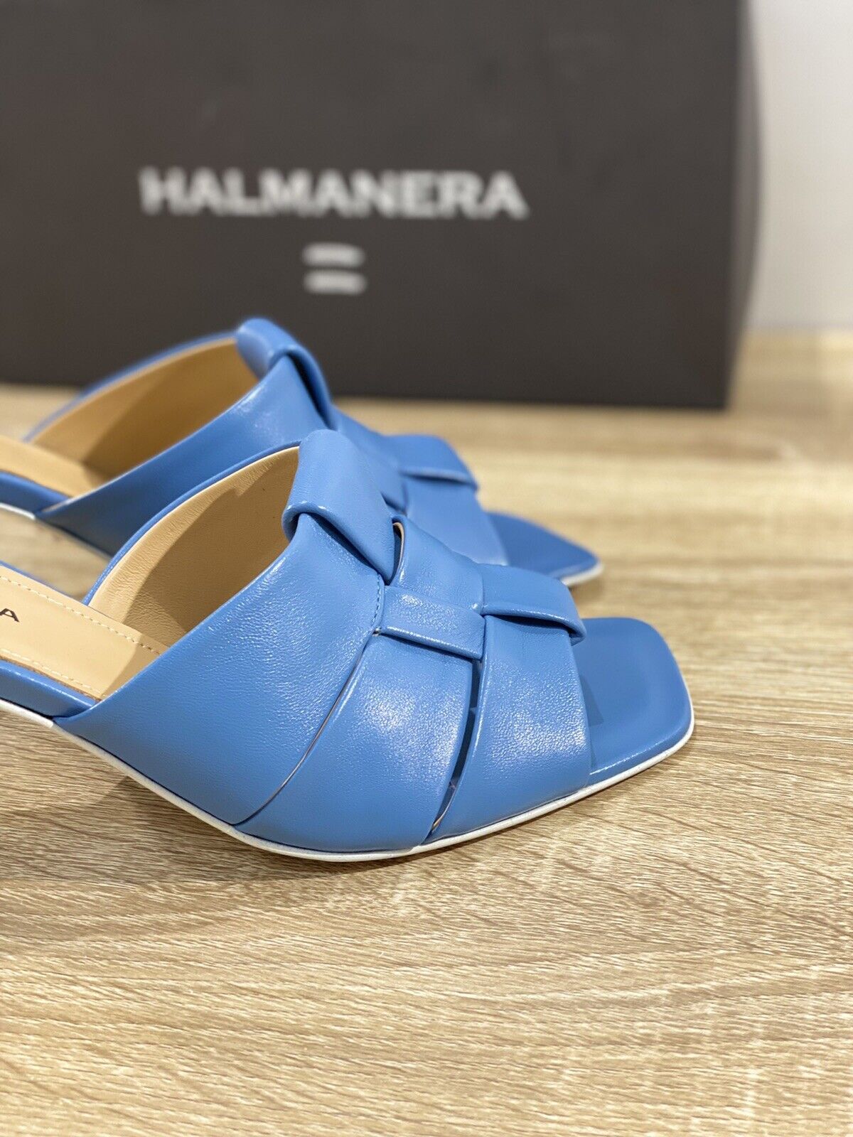 Halmanera Sandalo donna in pelle Azzurro  Zena 21 luxury sandal 39