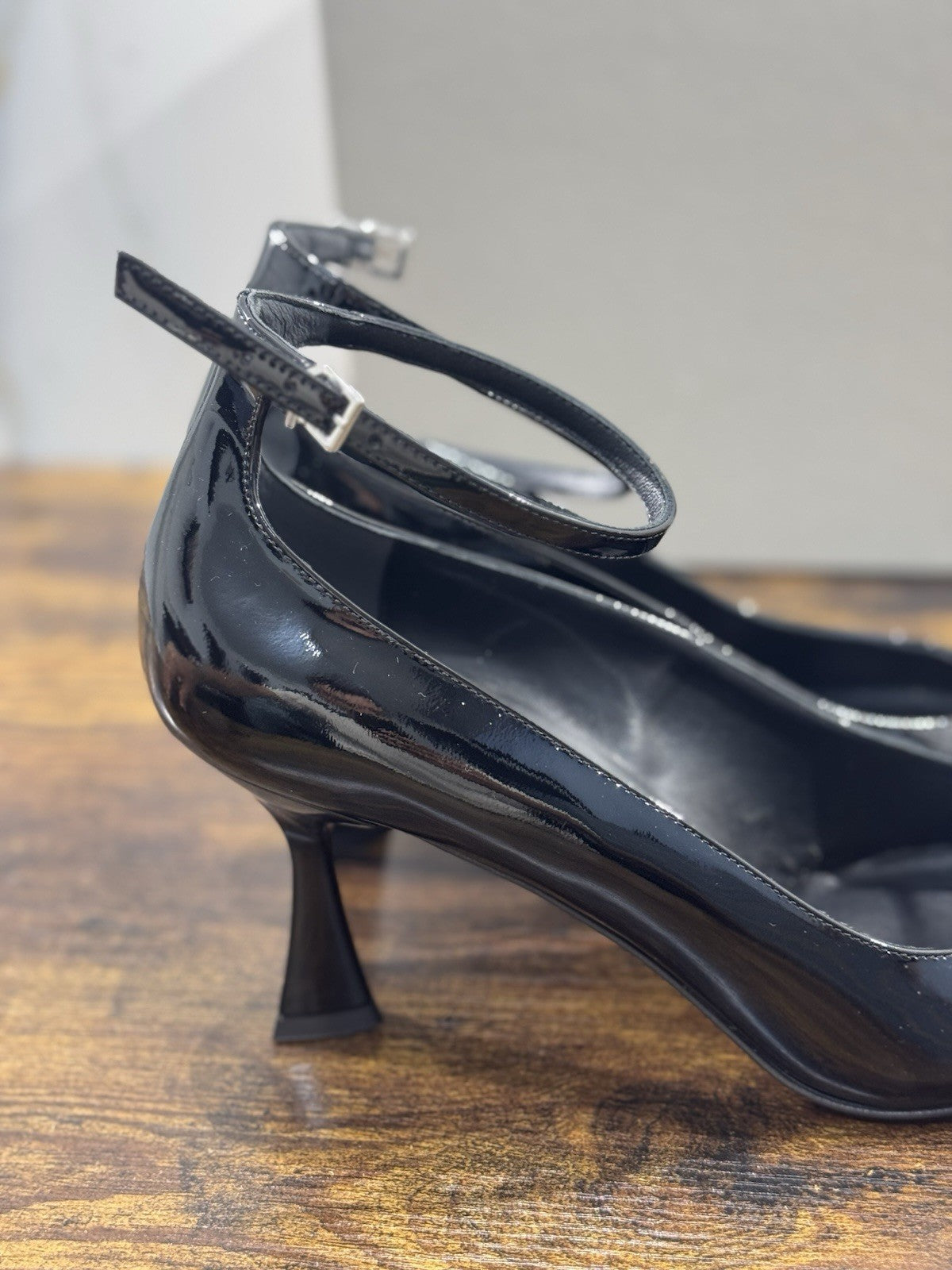 Sergio Levantesi Décolleté Pelle Nero Vernice  Luxury Made In Italy Donna 41
