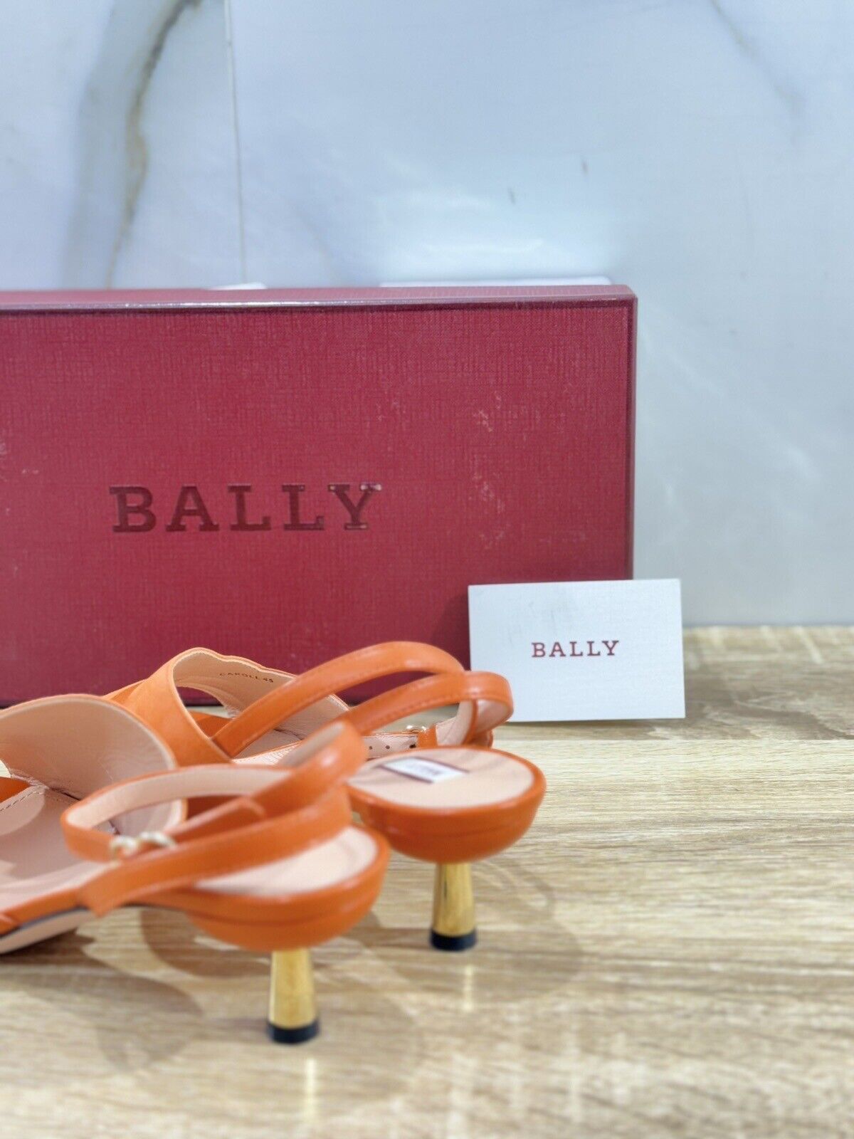 Bally Sandalo Donna Pelle Arancio Luxury Woman Bally Sandal 37