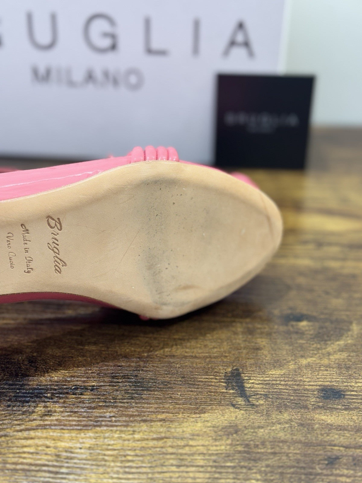 Bruglia Milano Mocassino Pink  Pelle  Top Quality Scarpe Donna 39