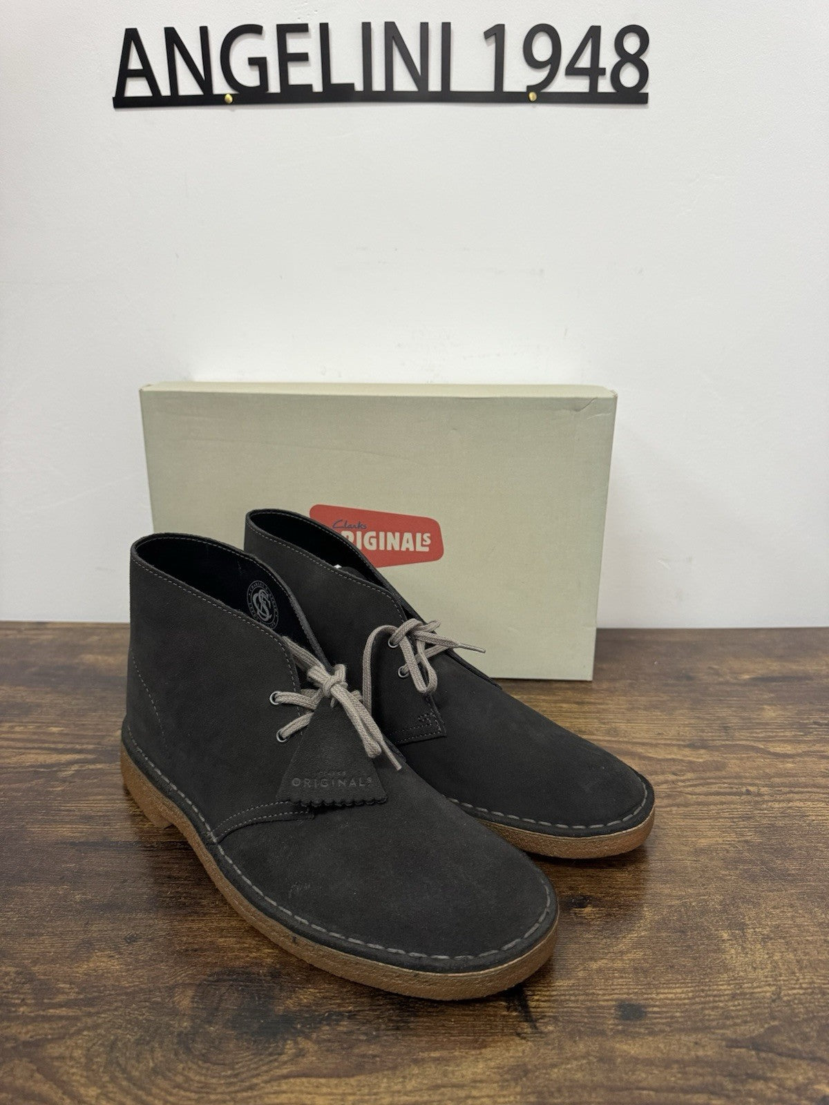 clarks desert boot Suede Dark Grey    Causal Uomo 42