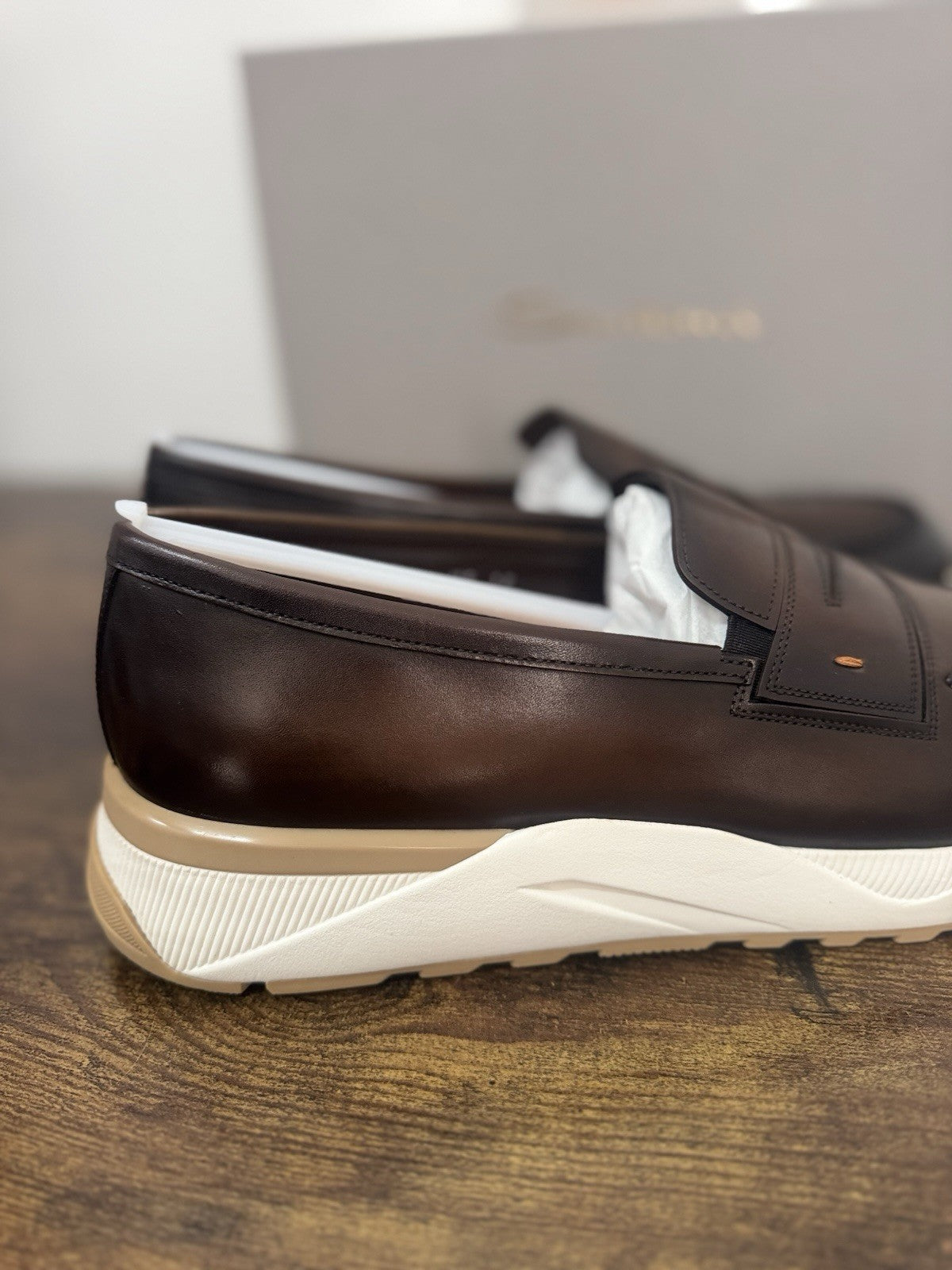 Santoni Innova Sneaker Pelle Marrone     Casual Luxury Santoni Scarpa Uomo 45