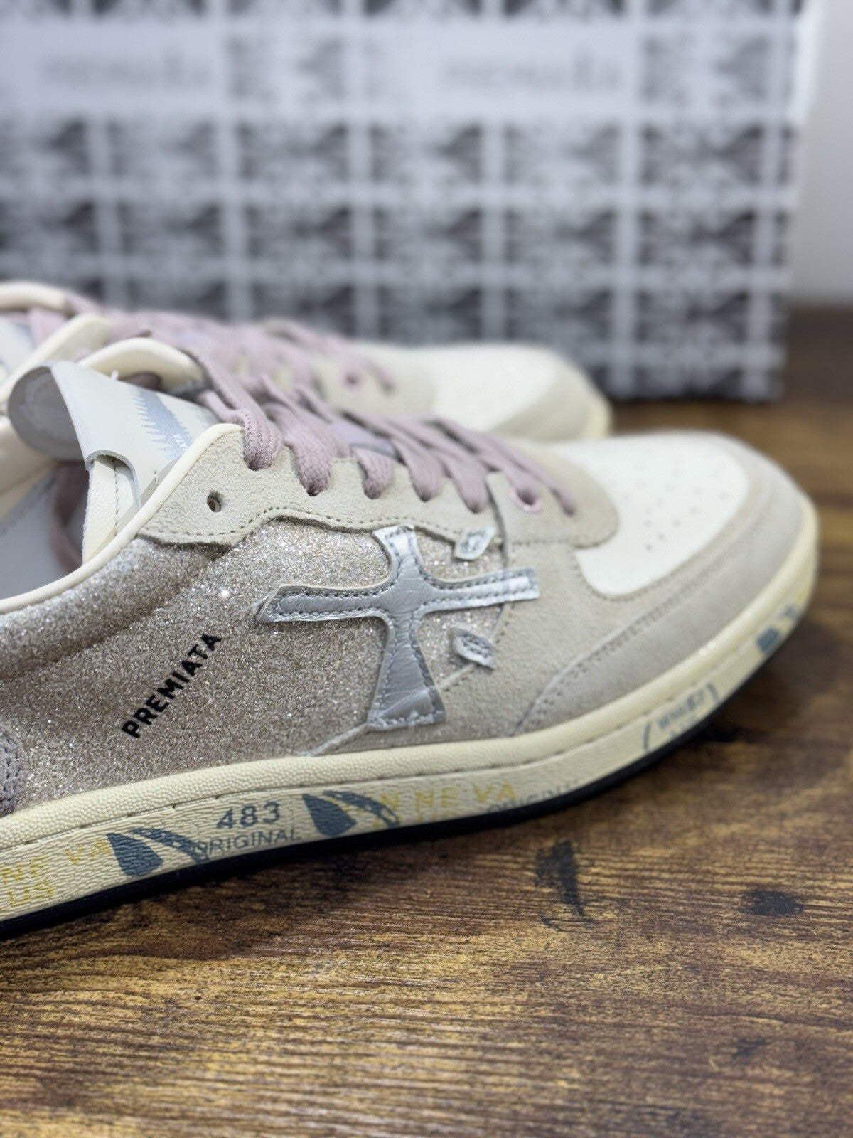 Premiata Sneaker Donna Basket Clay  Premiata Donna Woman Sneaker 41