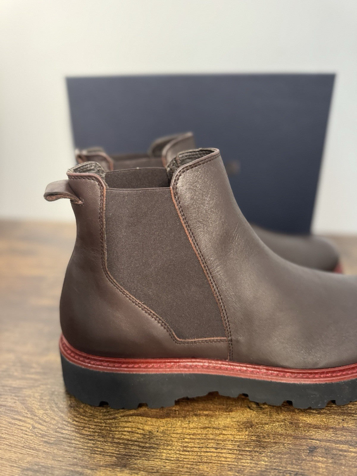 Boemos Stivaletto Pelle Testa Moto  100% Made In Italy Casual Boot Uomo 44