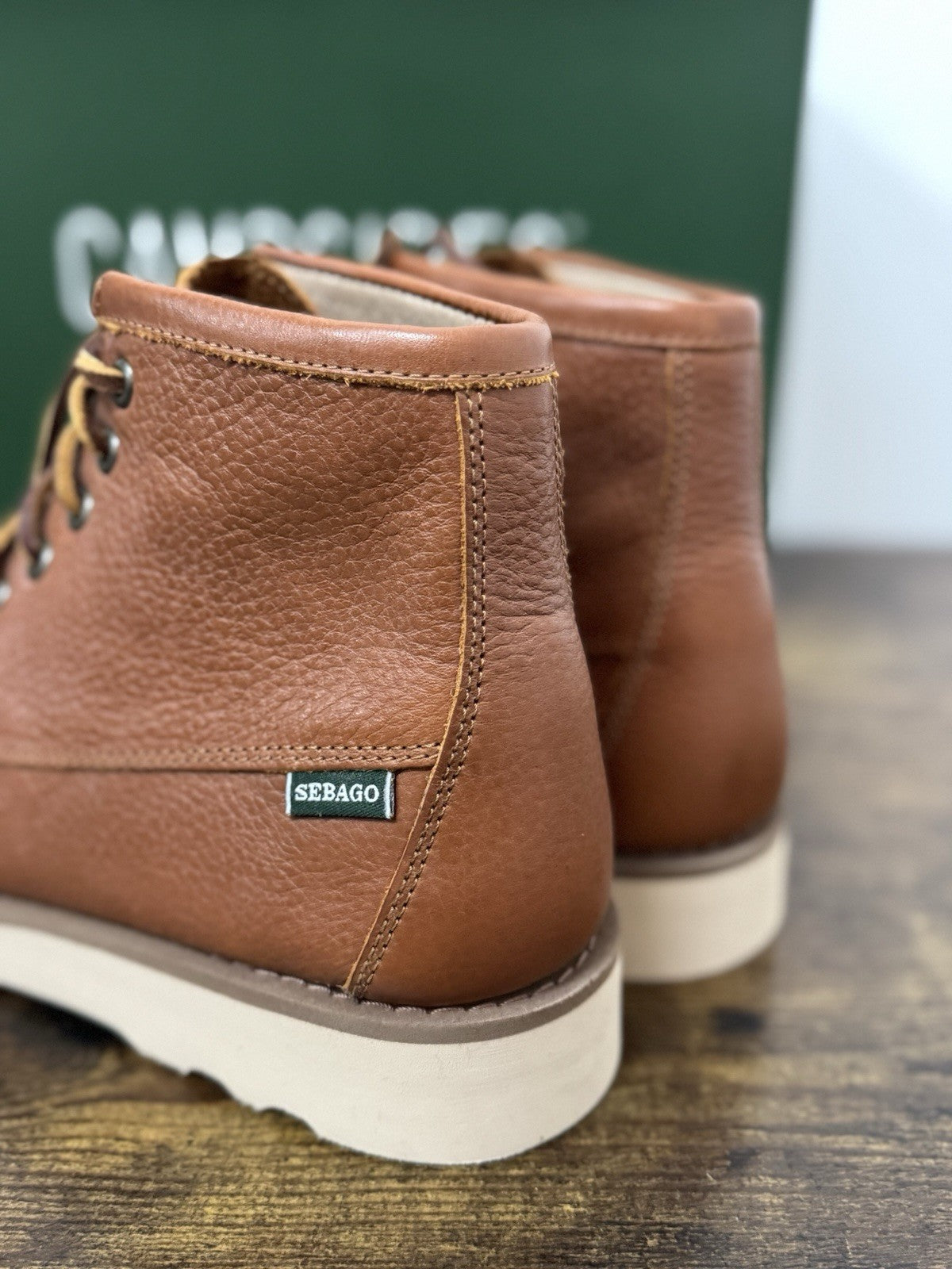 Sebago Tala Mid Pelle Brown Martellata  Boot Casual Sebago Uomo 41.5