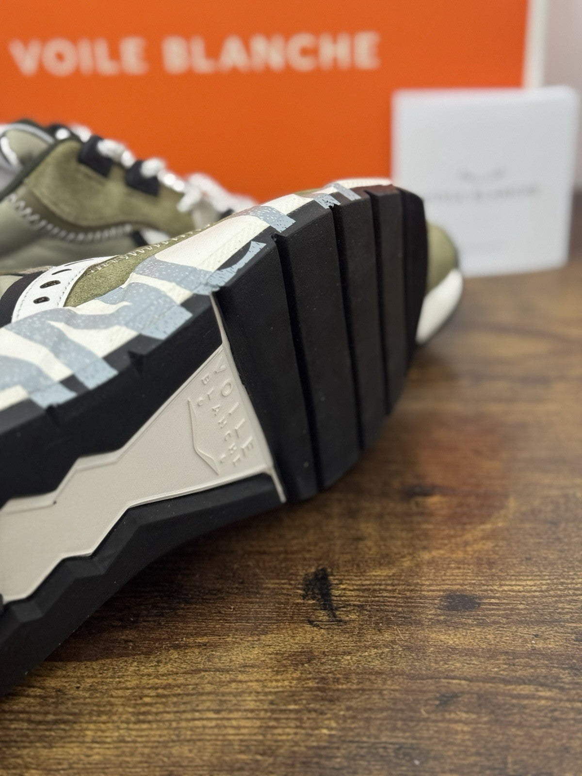 Voile Blanche Sneaker Club 01   Pelle Suede Nylon Verdone Casual Uomo 40