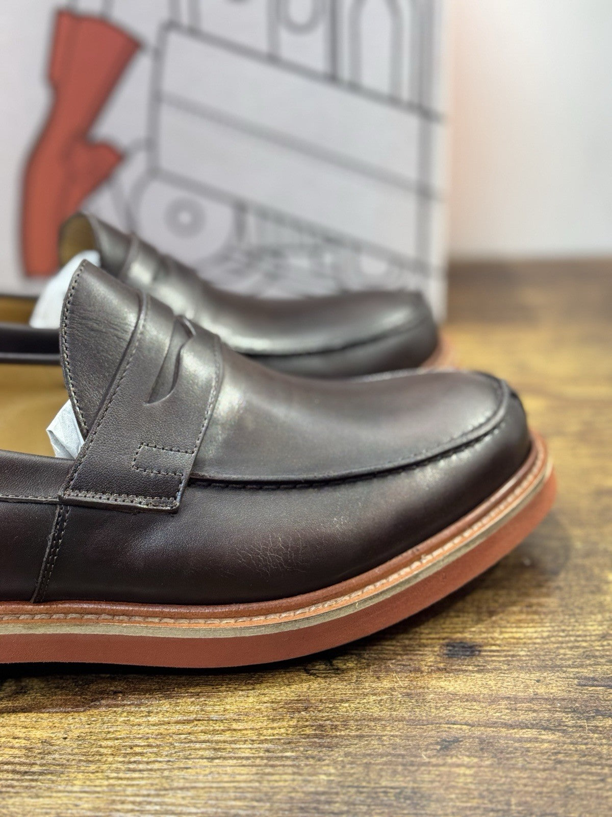 Il Mocassino Modello Weston Pelle Marrone Fatto In Italia Uomo 44